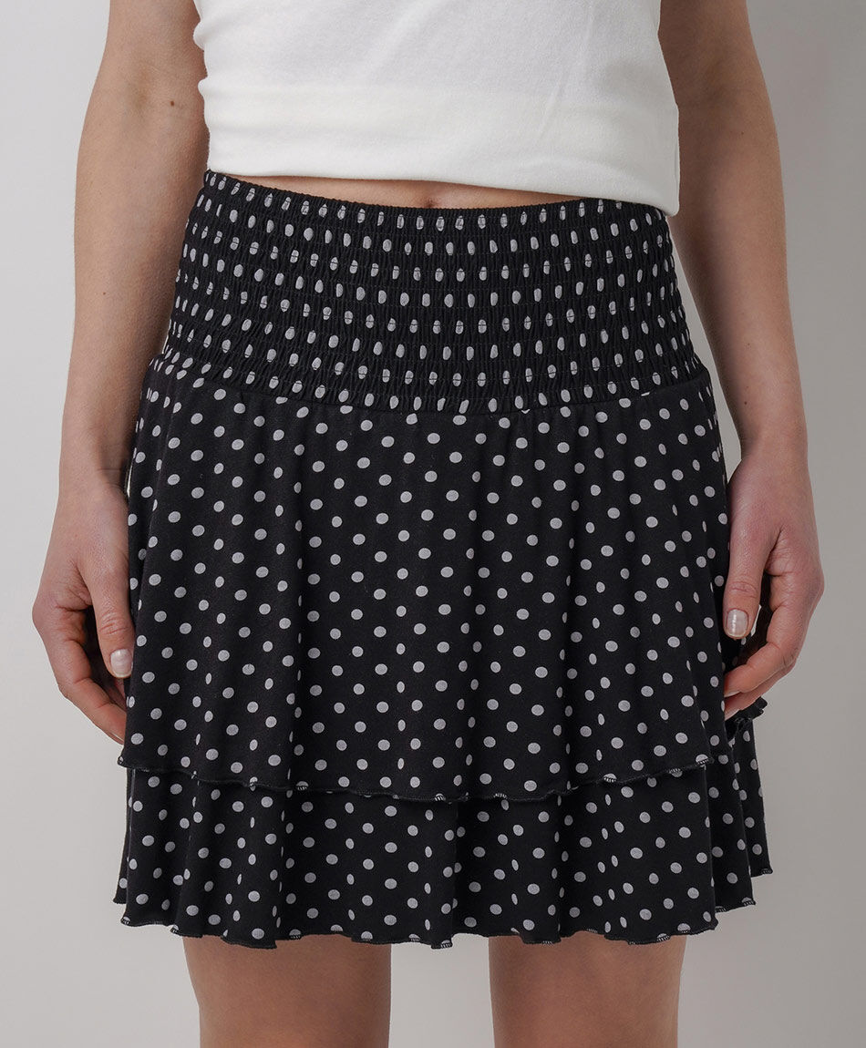 Mini falda mujer lunares
