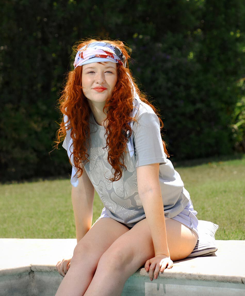 Polera manga corta cuello redondo