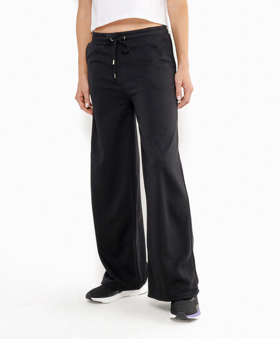 Pantal&oacute;n de buzo mujer liso wide