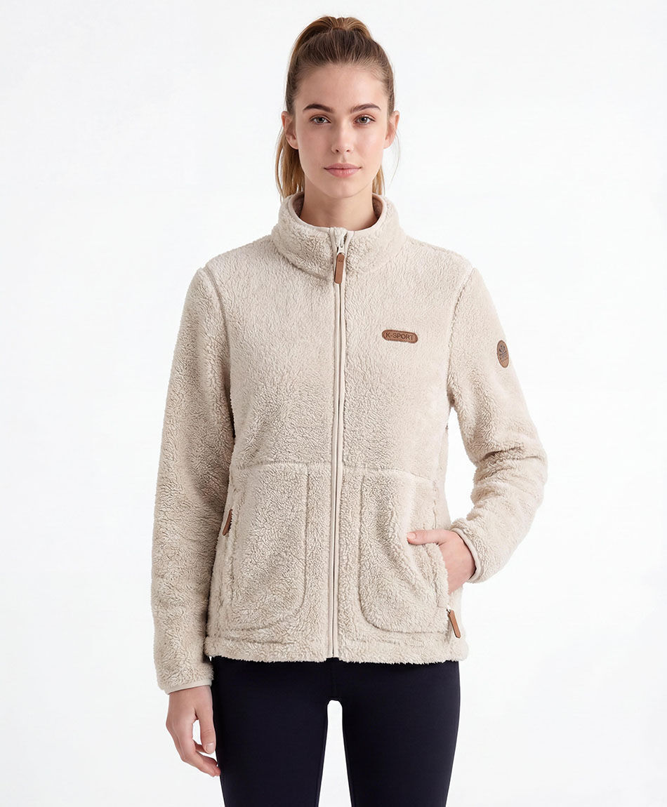 Polar deportivo mujer beige
