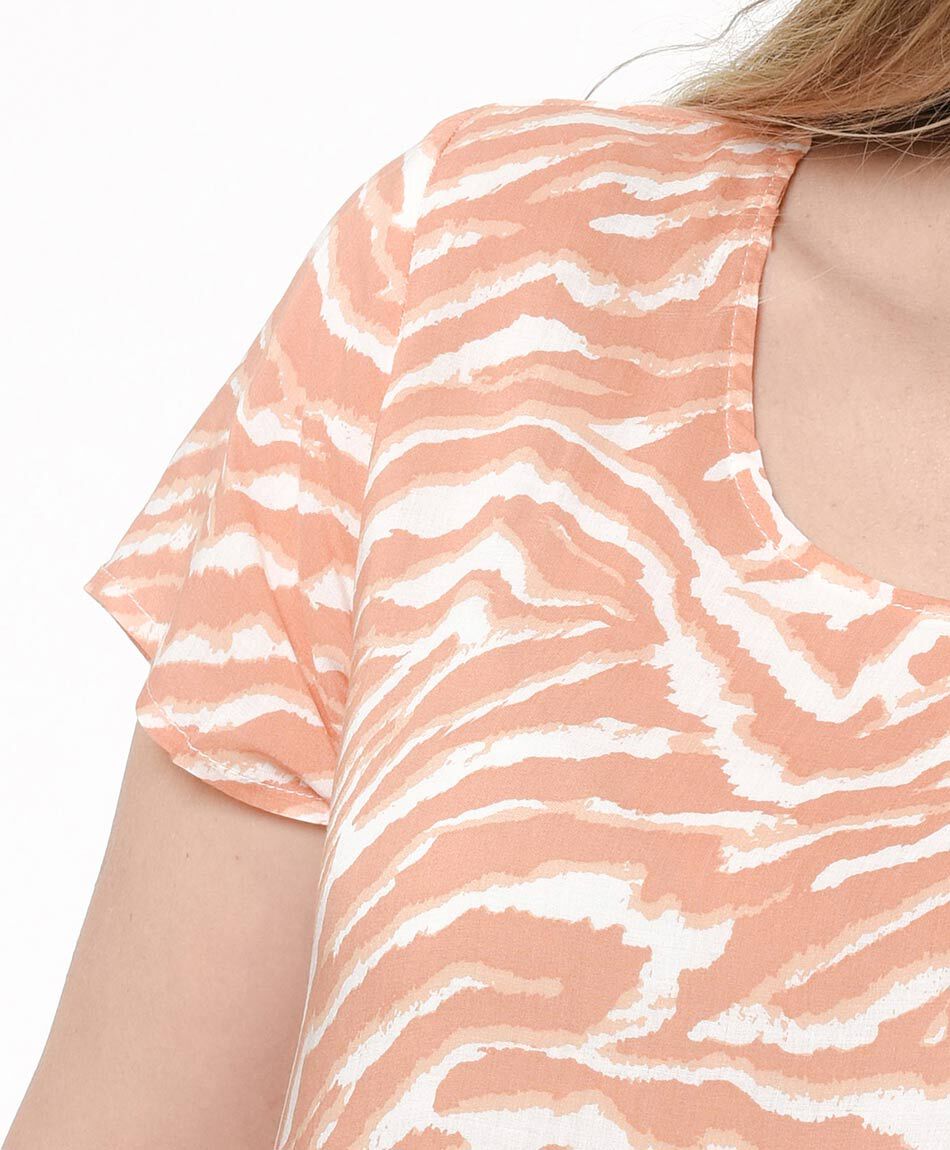 Blusa mujer estampado animal print