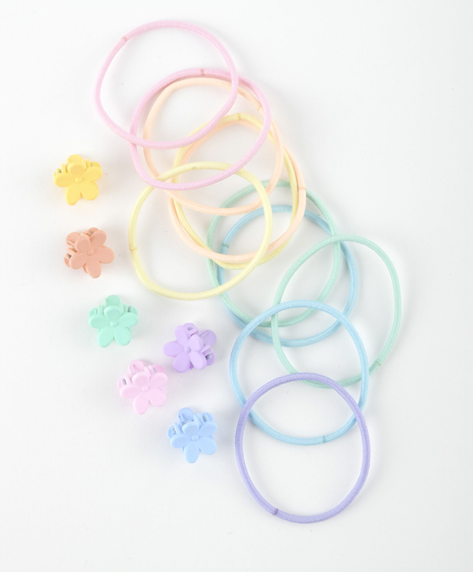 Set colet + pinches colores florcitas Set colet + pinches colores florcitas