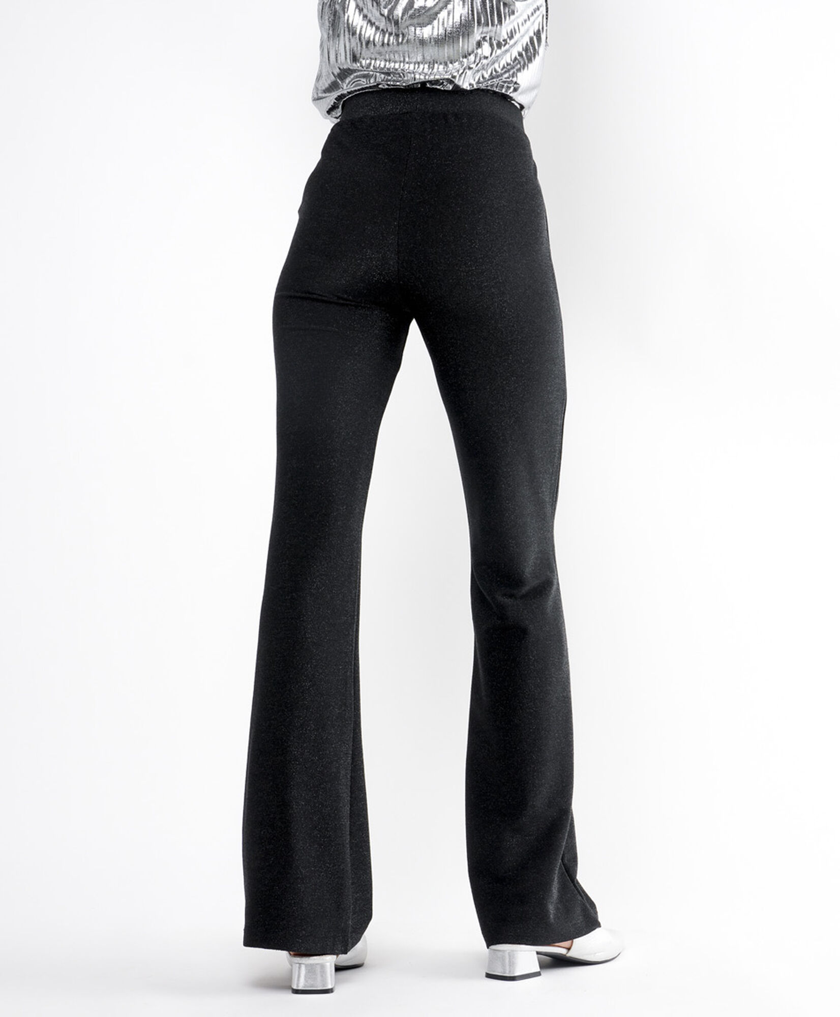 Pantalón mujer brillo flare Pantalón mujer brillo flare