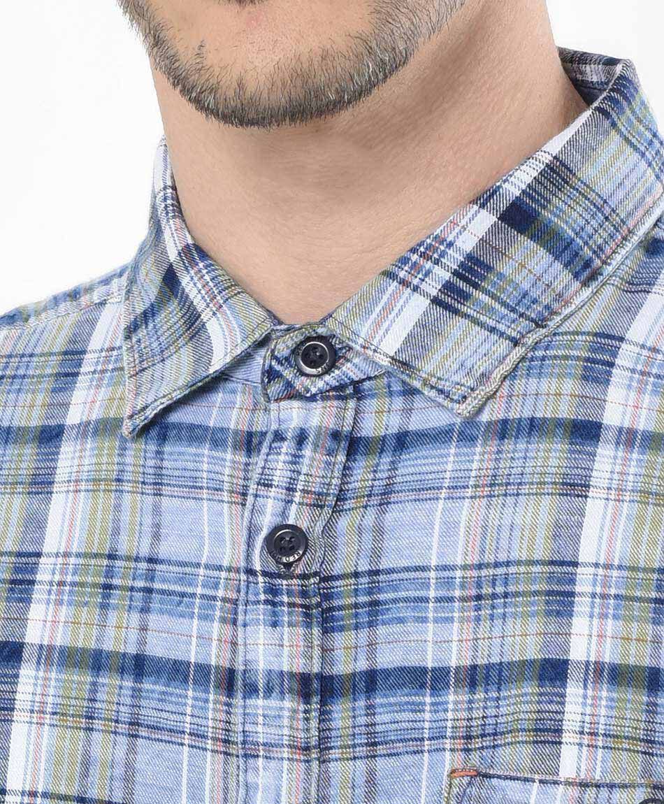 Camisa hombre escoc&eacute;s manga larga