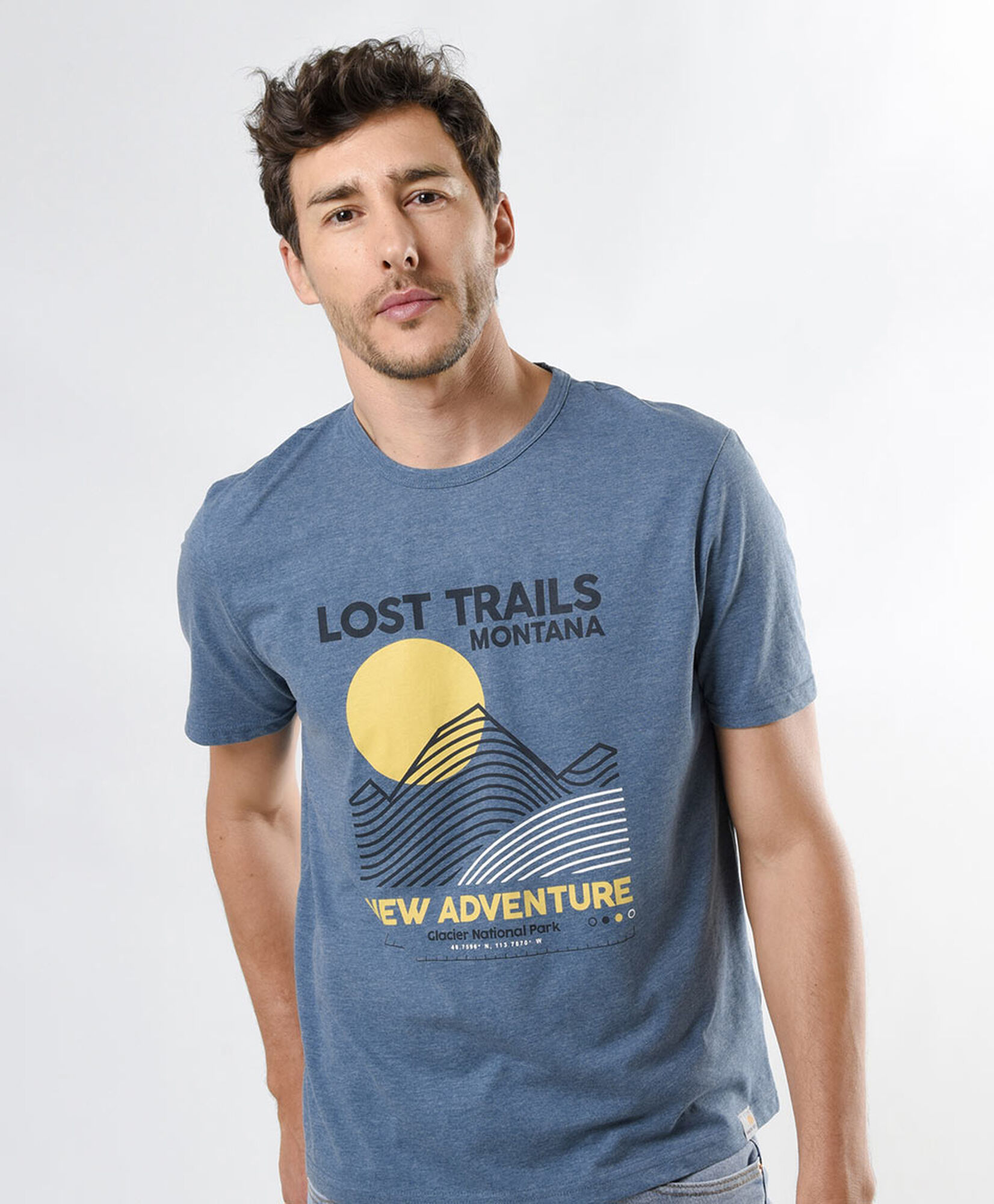 Polera hombre jaspeada adventure Polera hombre jaspeada adventure
