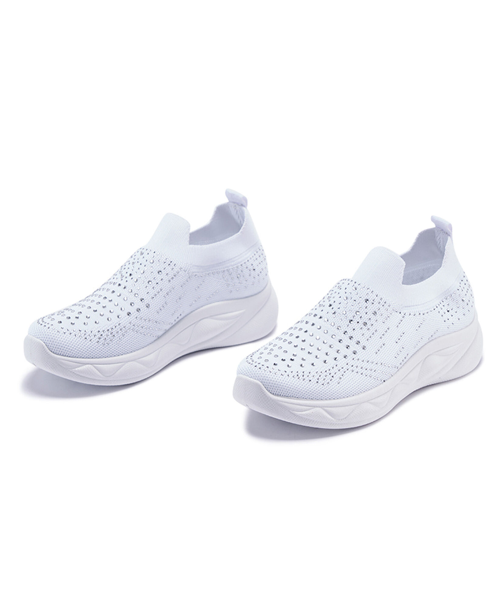 Zapatilla mujer slip on brillos blanca Zapatilla mujer slip on brillos blanca