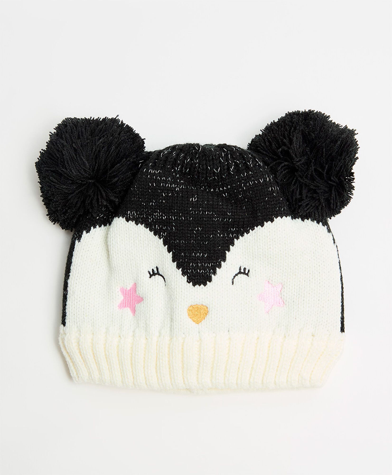 Gorro niña cara pingüino Gorro niña cara pingüino