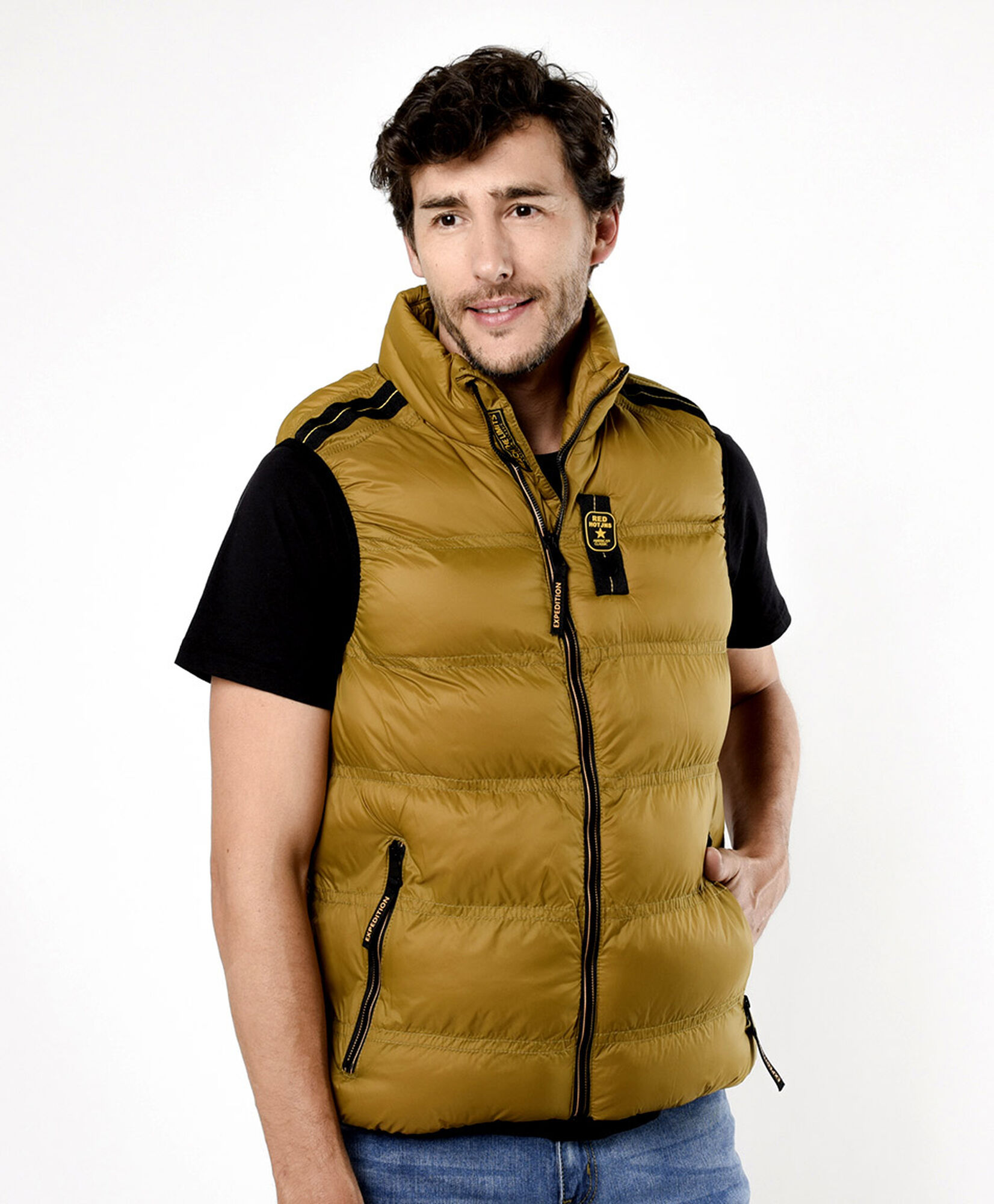 Parka hombre sin mangas acolchada Parka hombre sin mangas acolchada