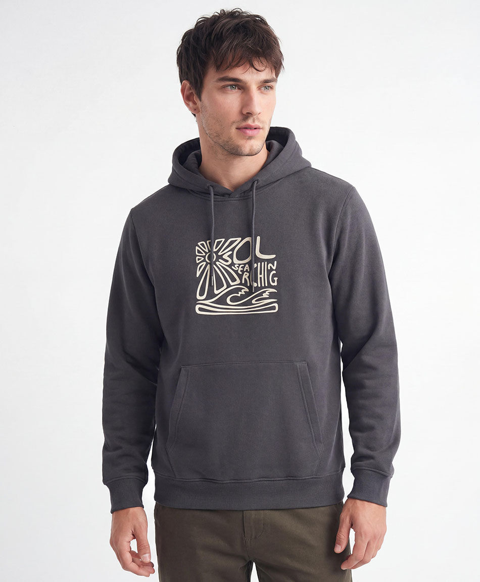 Poler&oacute;n hombre doble estampado print