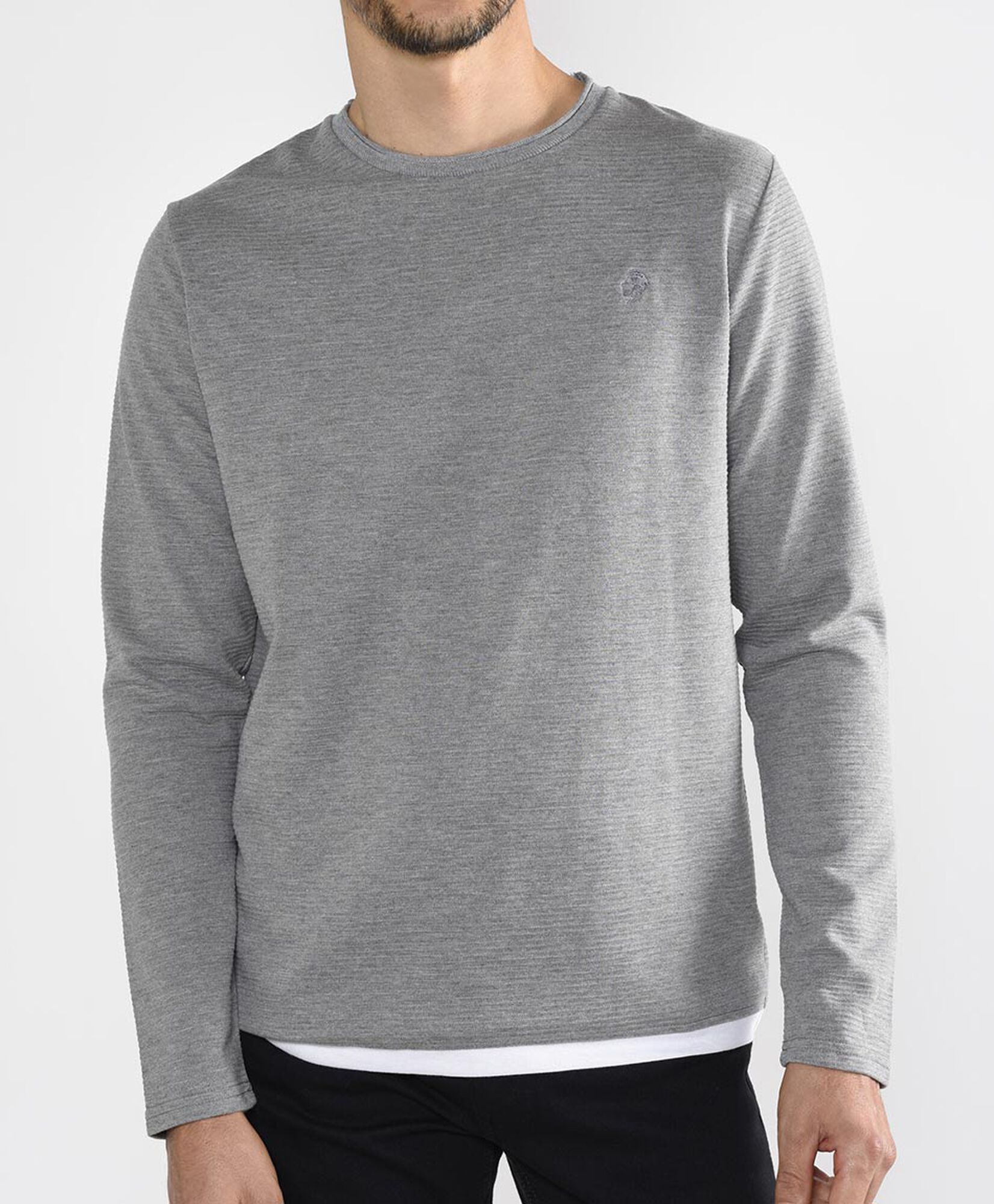 Polera manga larga cuello redondo Polera manga larga cuello redondo