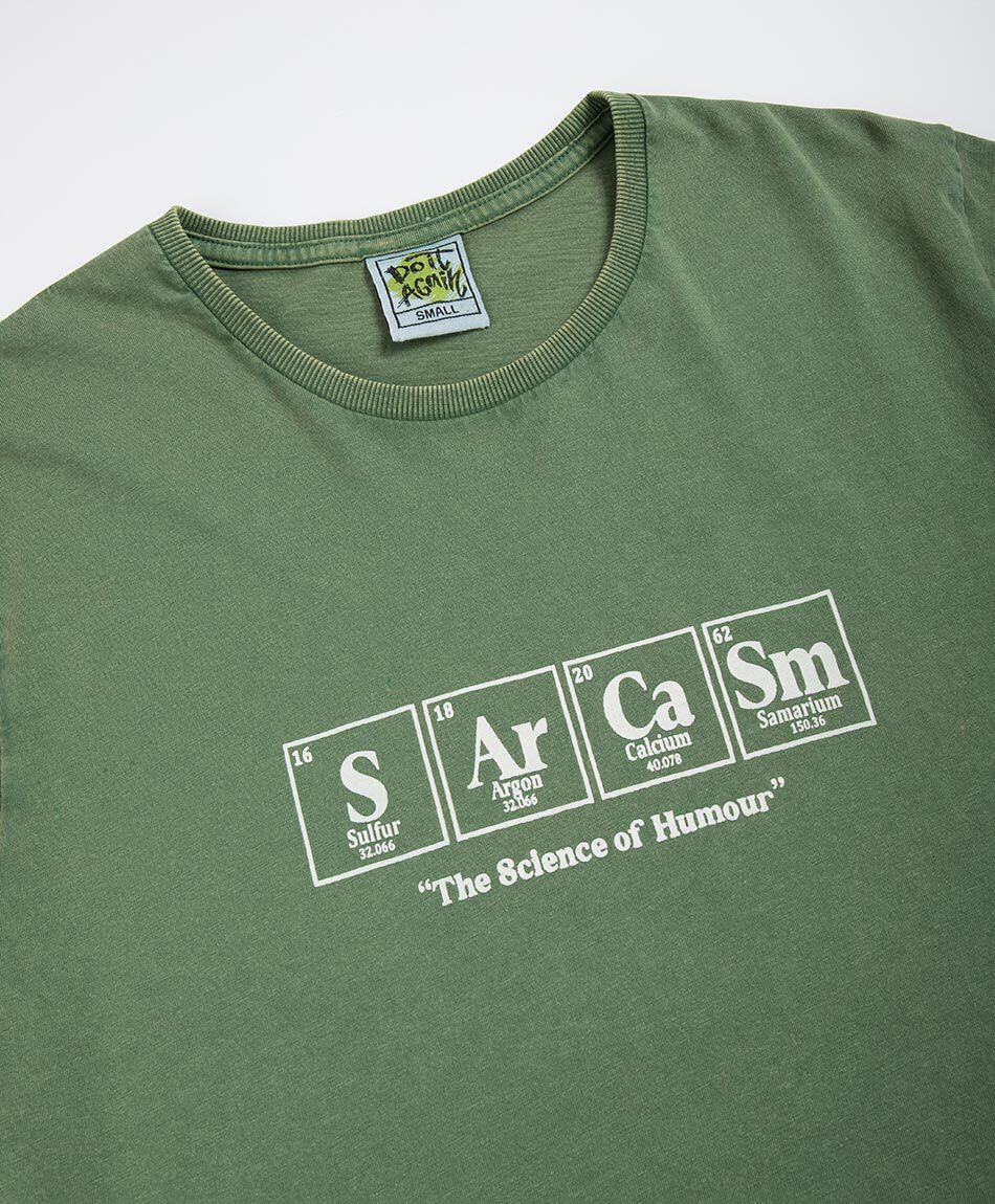 Polera hombre tabla periodica green