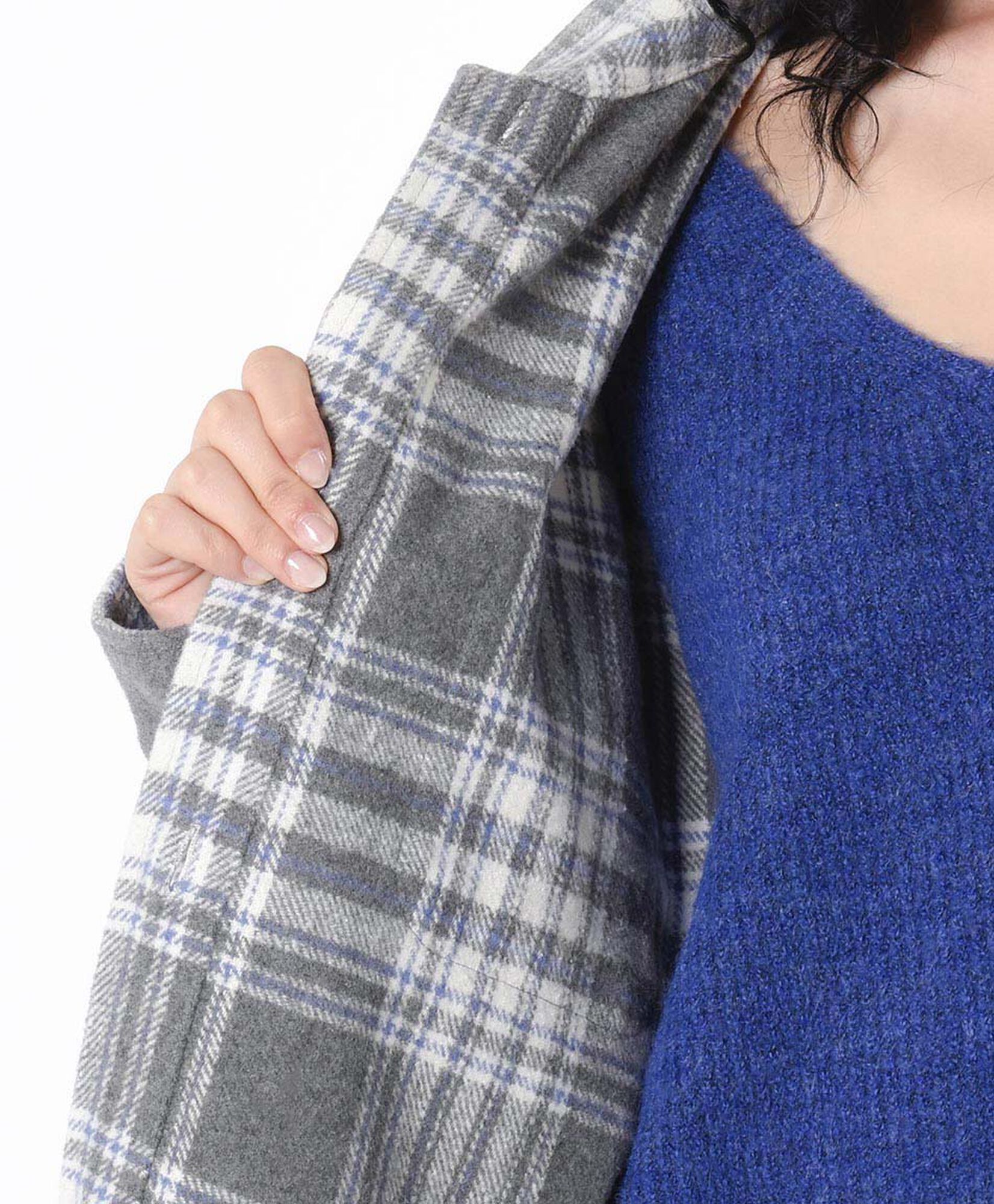 Chaqueta mujer leñadora larga bolsillos Chaqueta mujer leñadora larga bolsillos