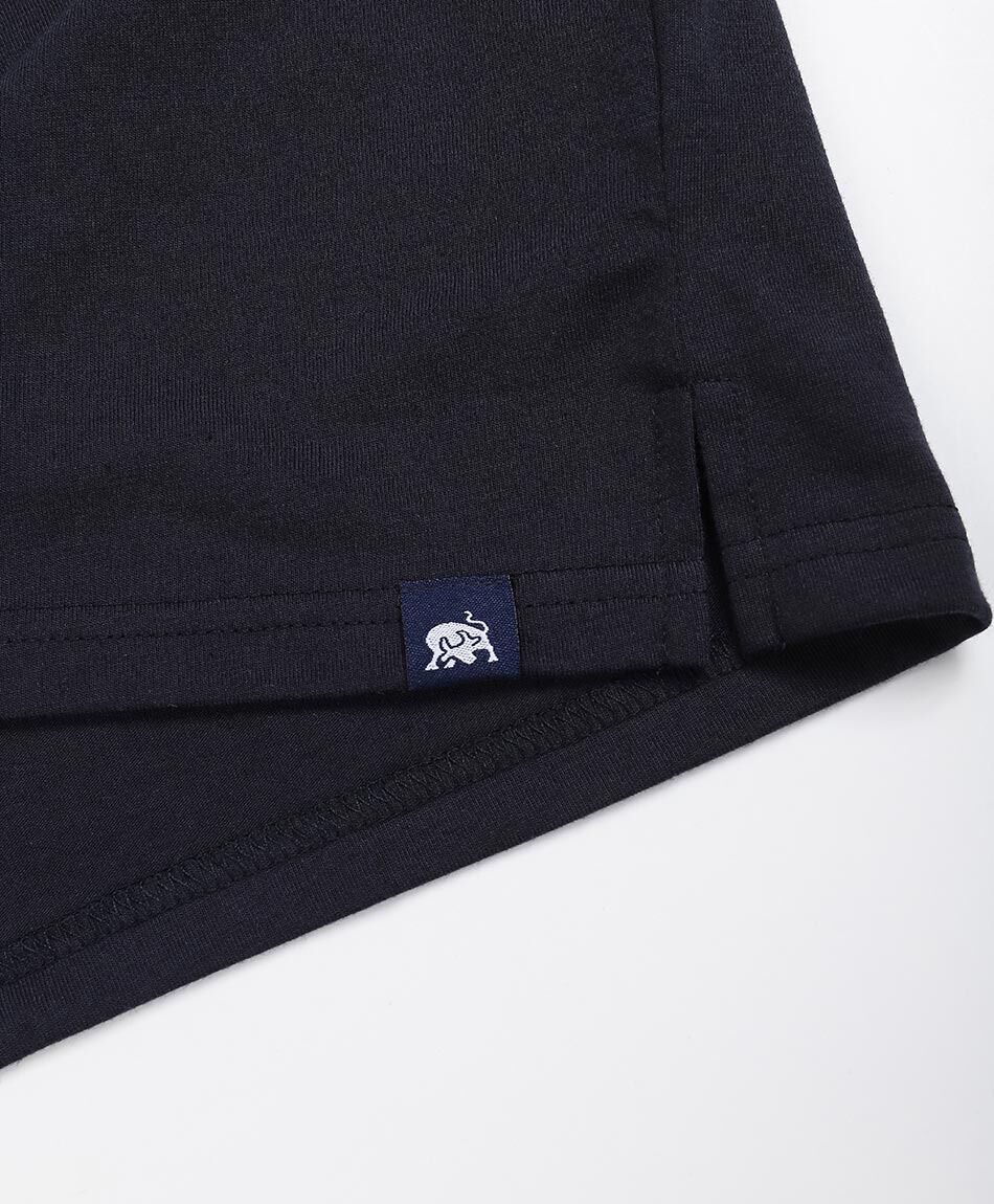Polera hombre manga larga cuello polo navy