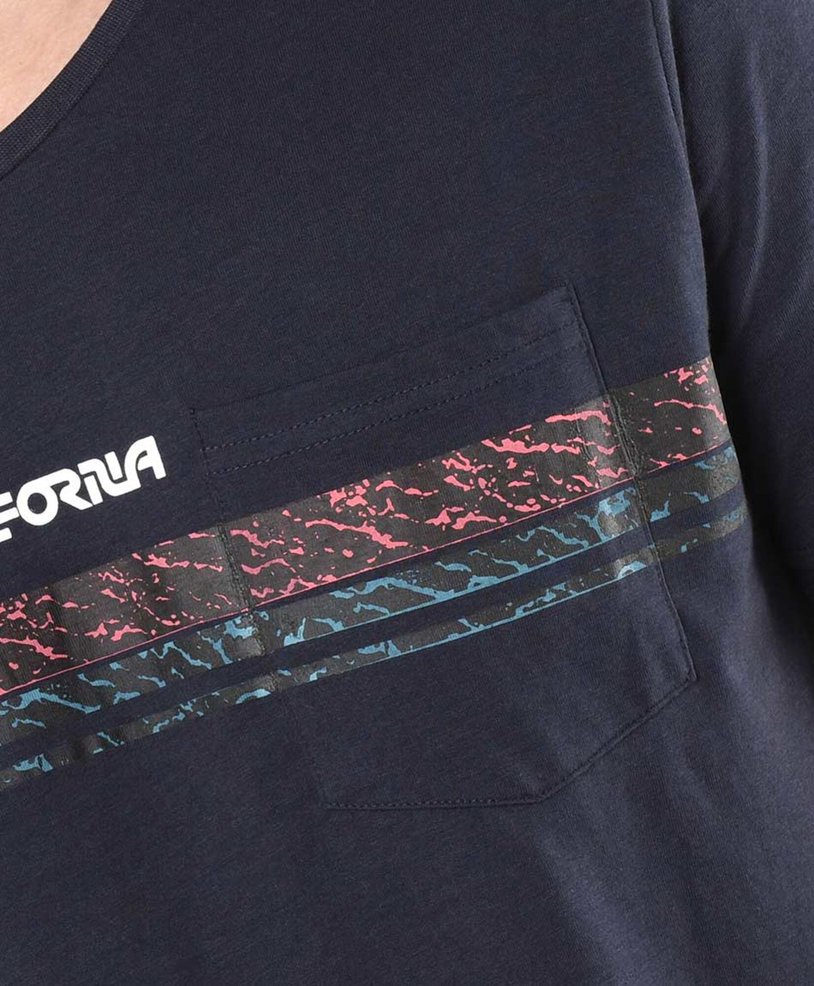 Polera hombre franja bolsillo Polera hombre franja bolsillo