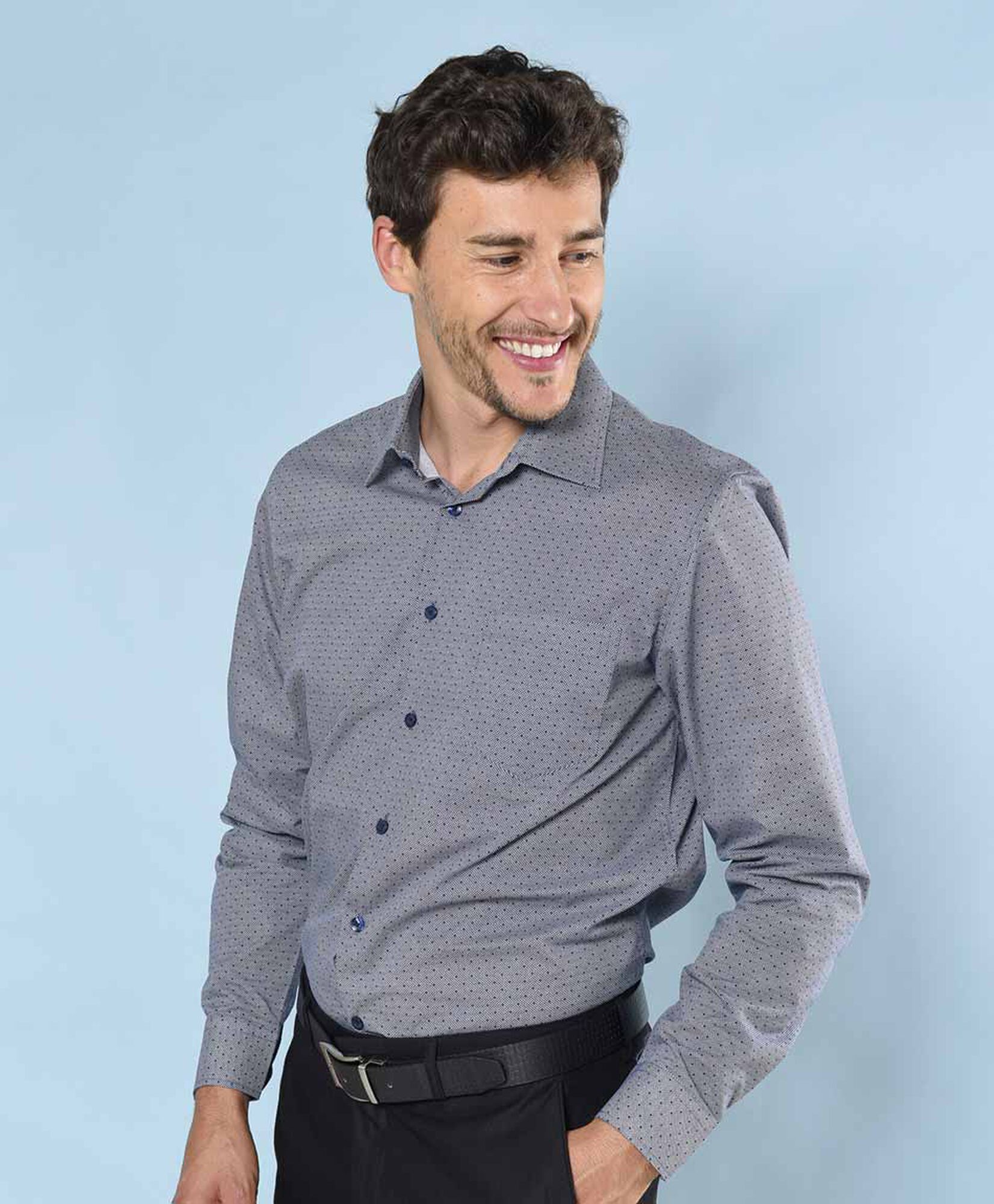 Camisa puntos manga larga Camisa puntos manga larga
