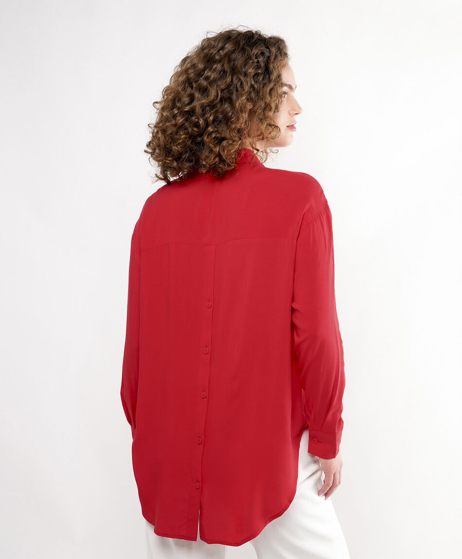 Blusa mujer espalda botones