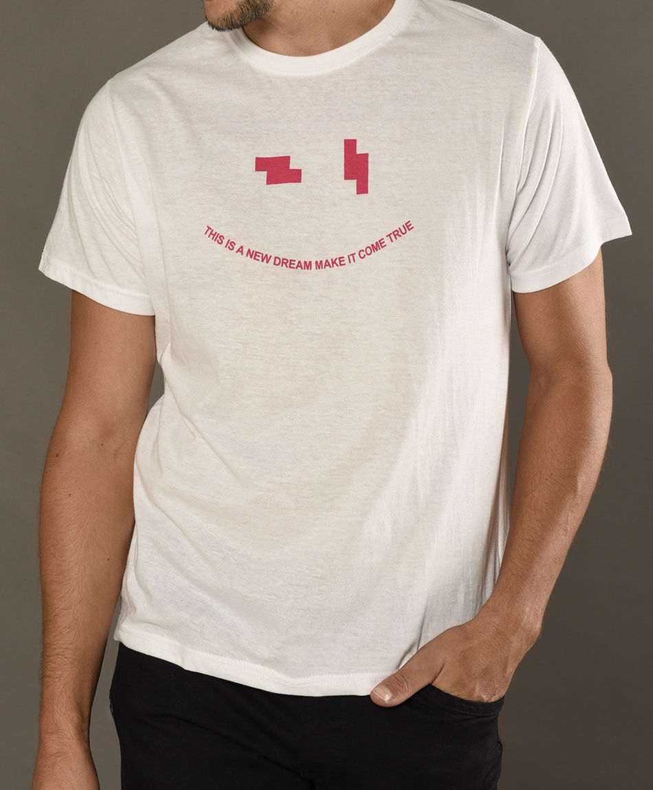 Polera manga corta cuello redondo