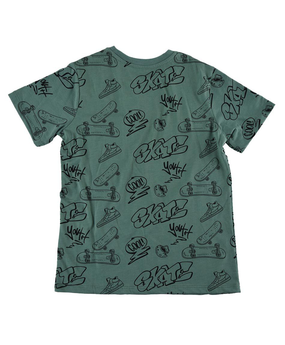 Polera manga corta cuello redondo