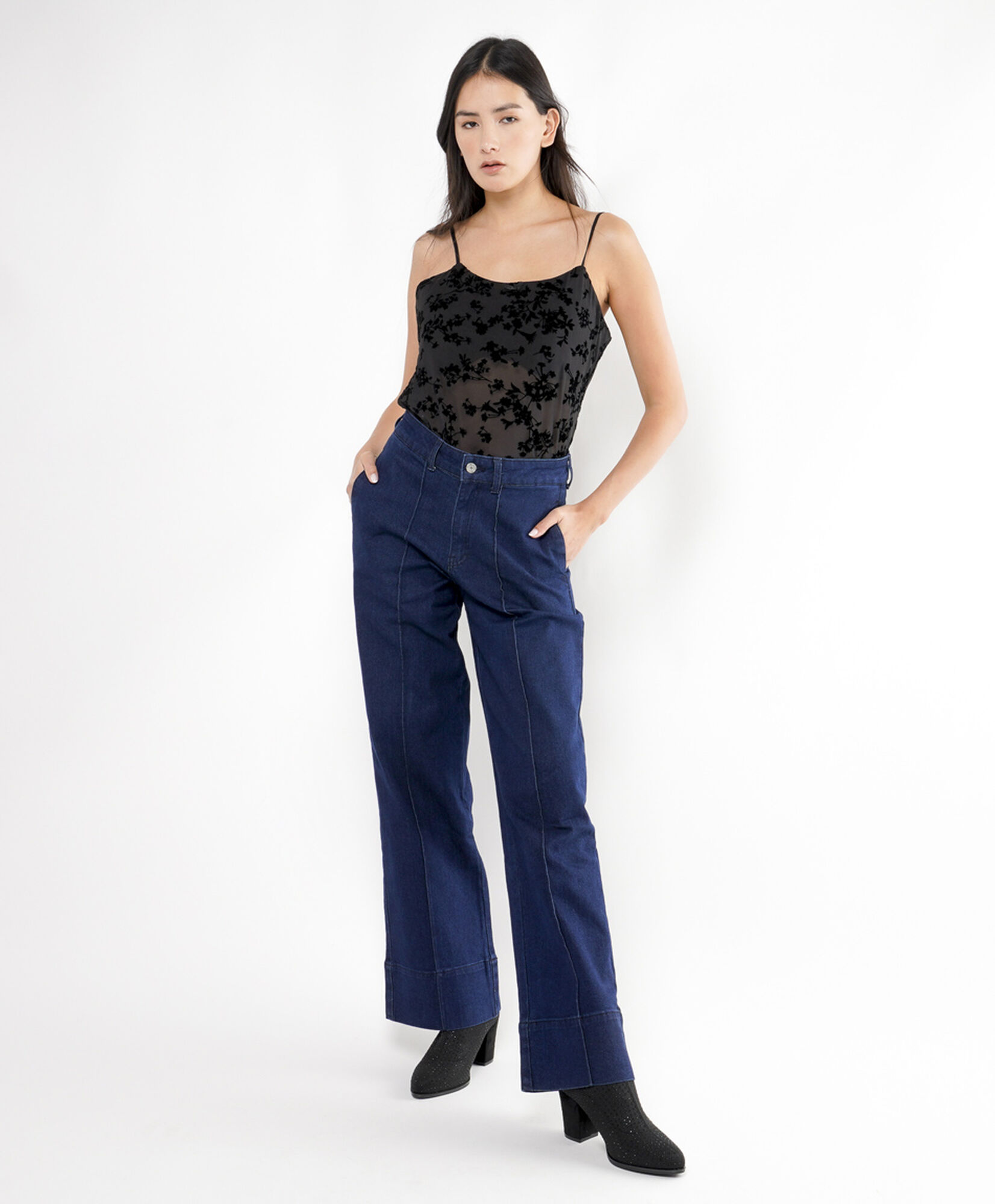 Jeans mujer costura wide Jeans mujer costura wide