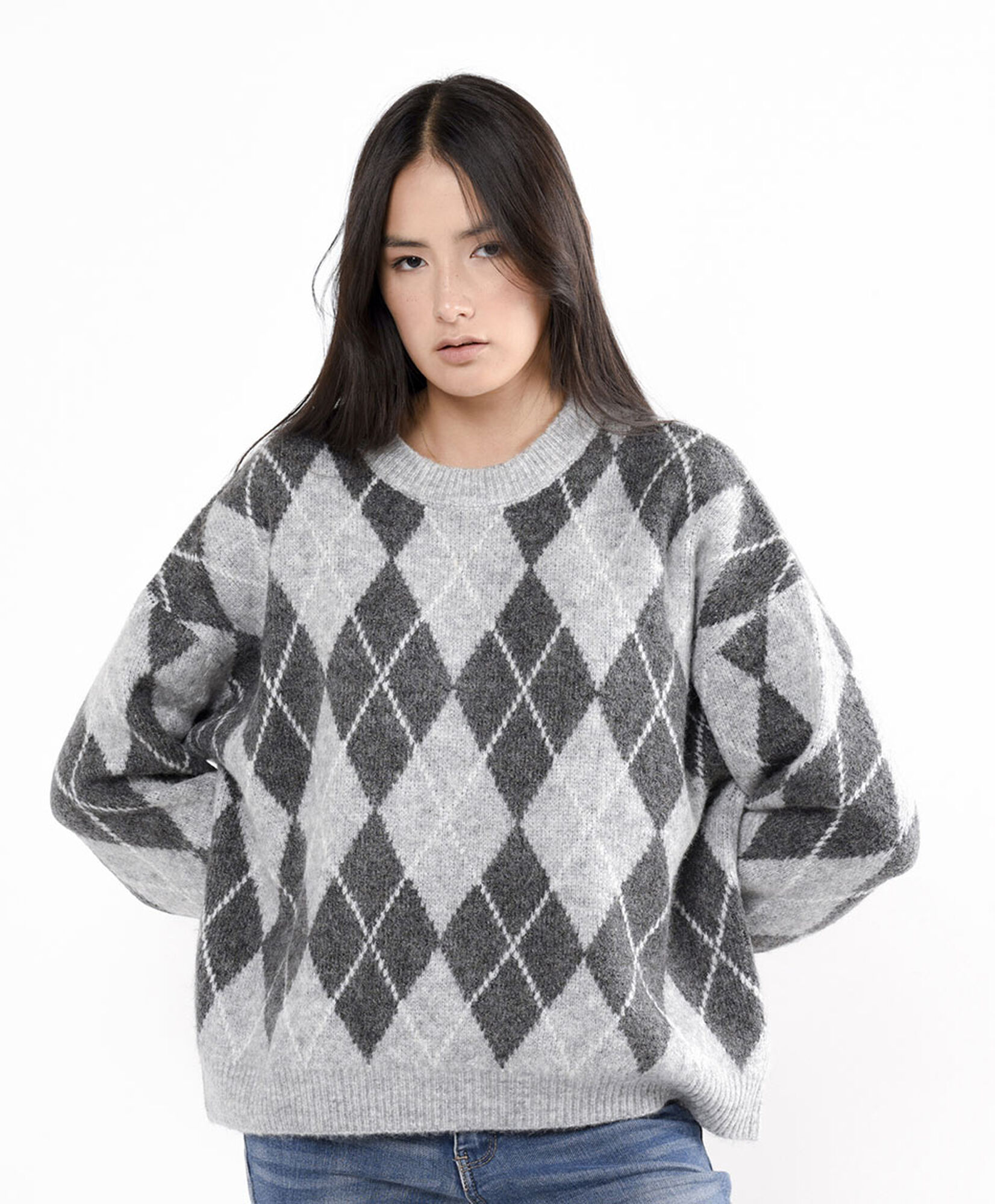 Sweater mujer rombos TRICOT