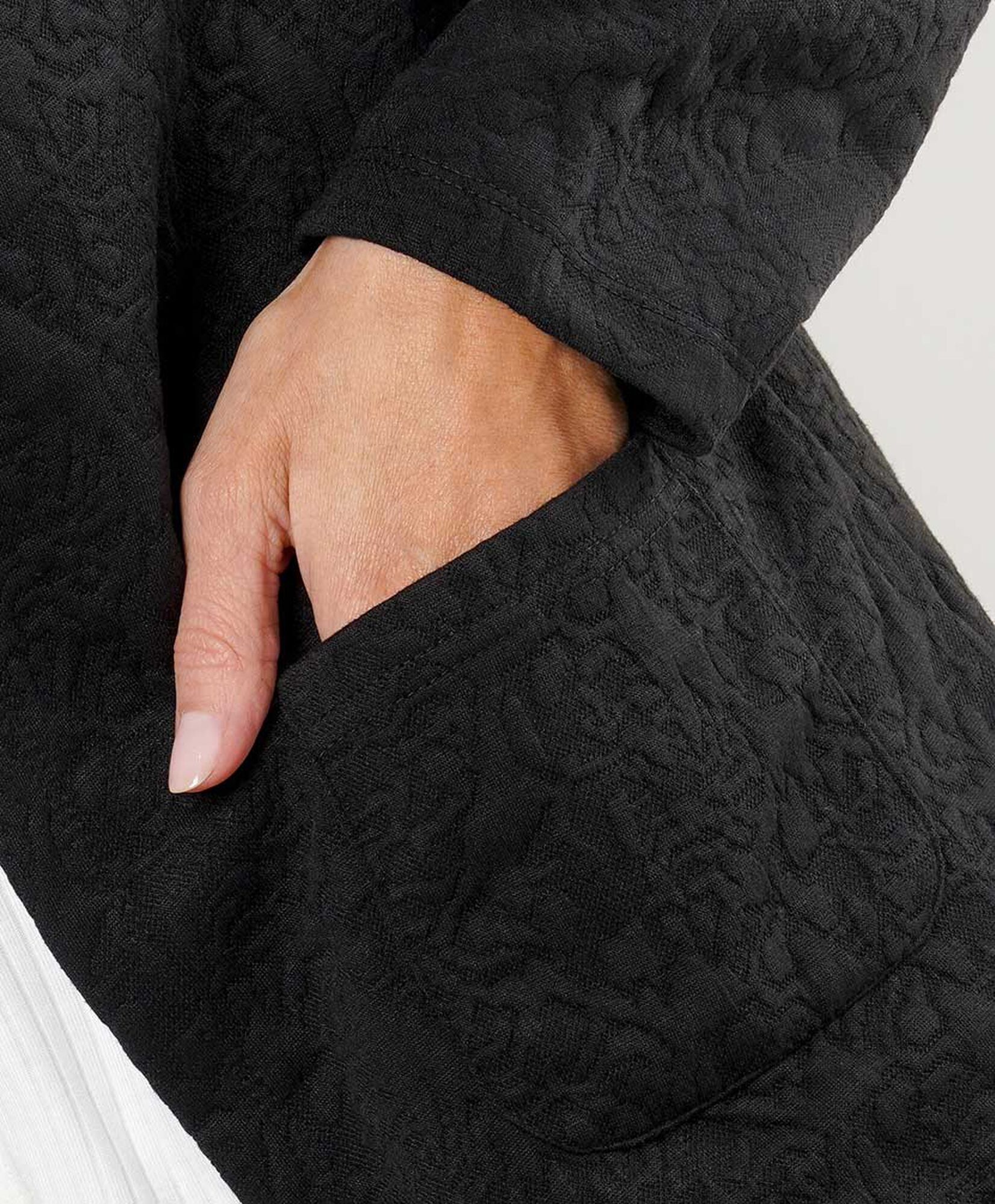 Chaqueta mujer texturizada flores Chaqueta mujer texturizada flores