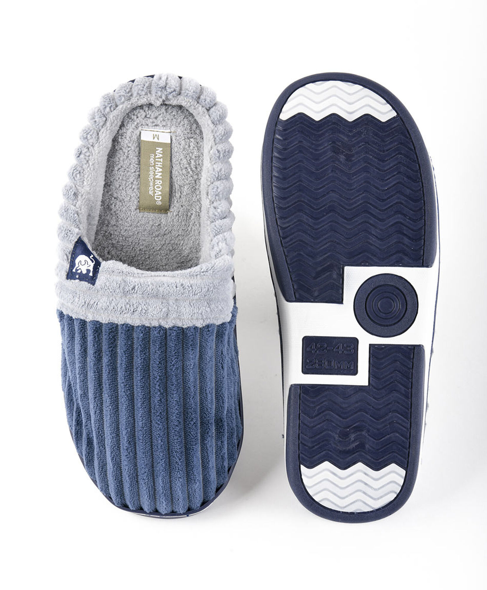 Pantufla hombre suave azul Pantufla hombre suave azul