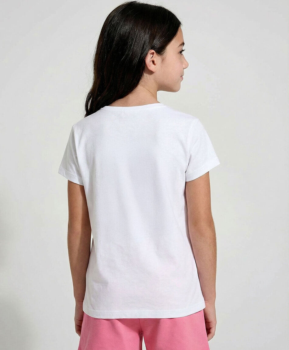 Polera ni&ntilde;a perrito bailando