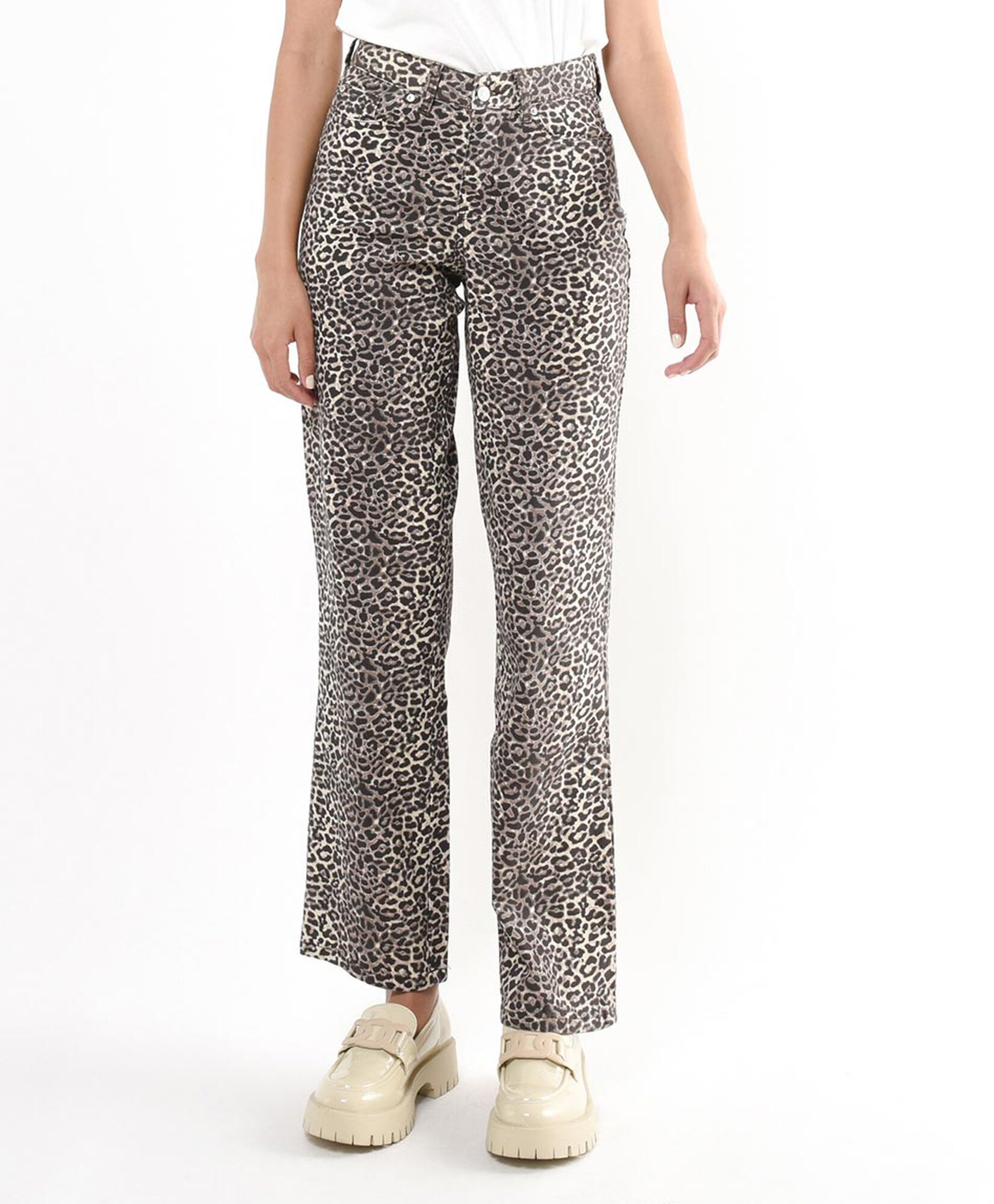 Jeans mujer animal print tiro alto Jeans mujer animal print tiro alto