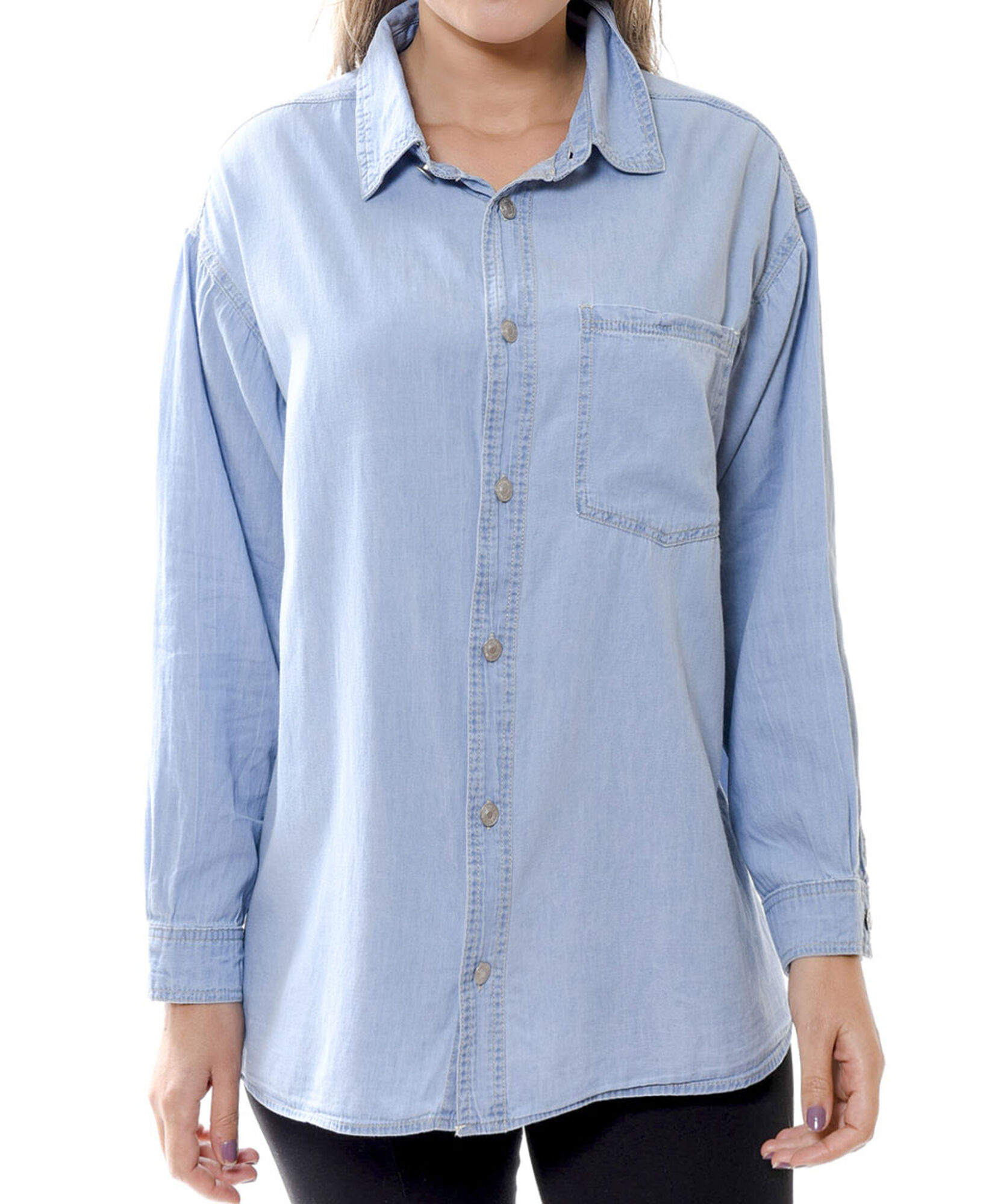 Blusa denim broches Blusa denim broches