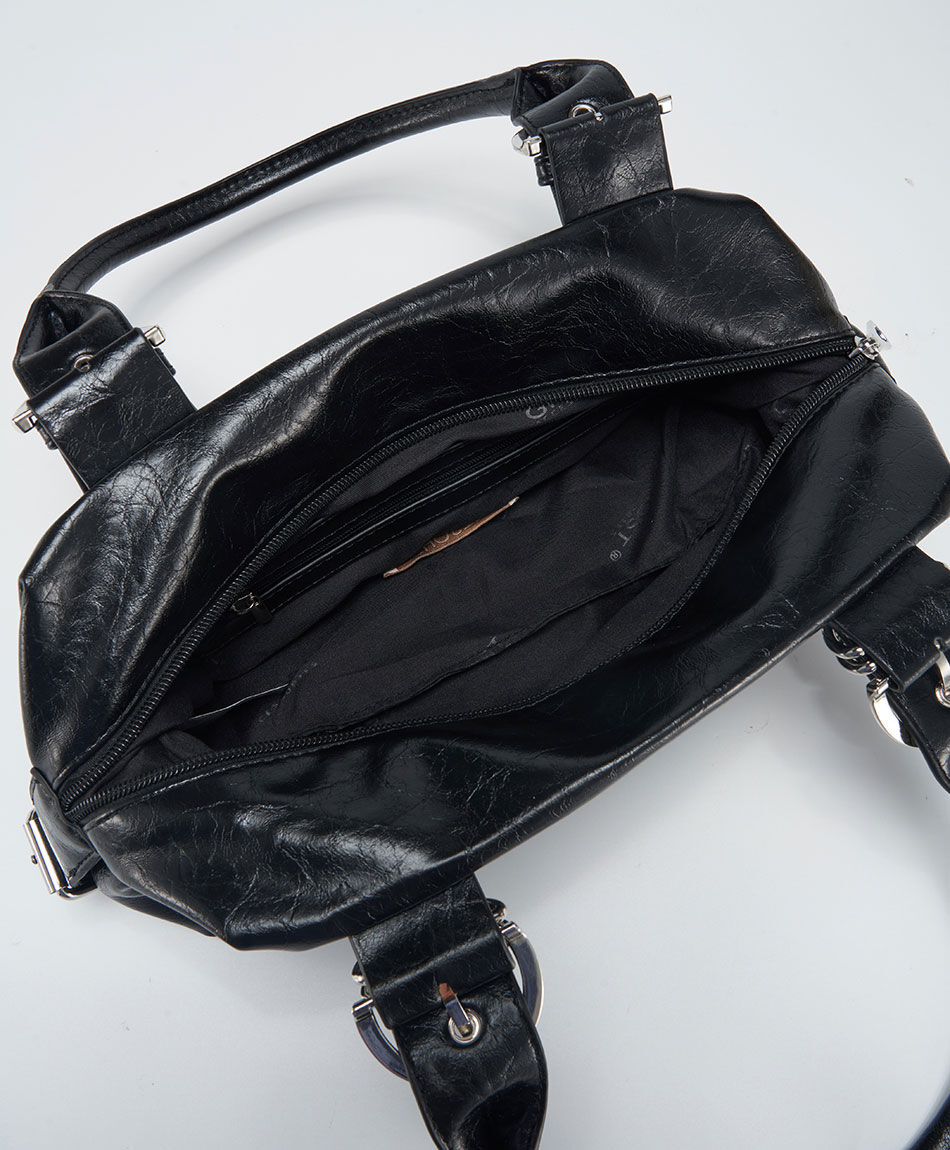 Bandolera mujer brillante tachas