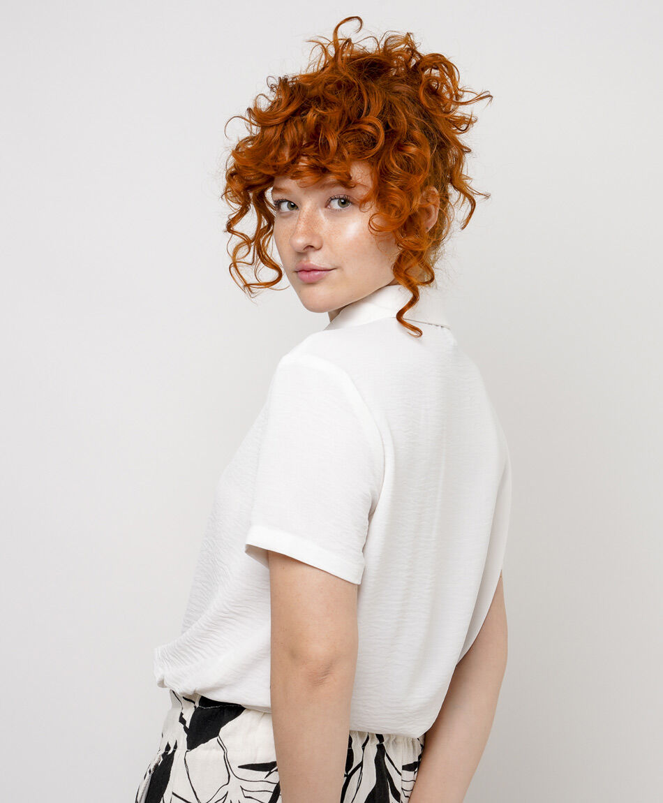 Blusa mujer lazo tirador