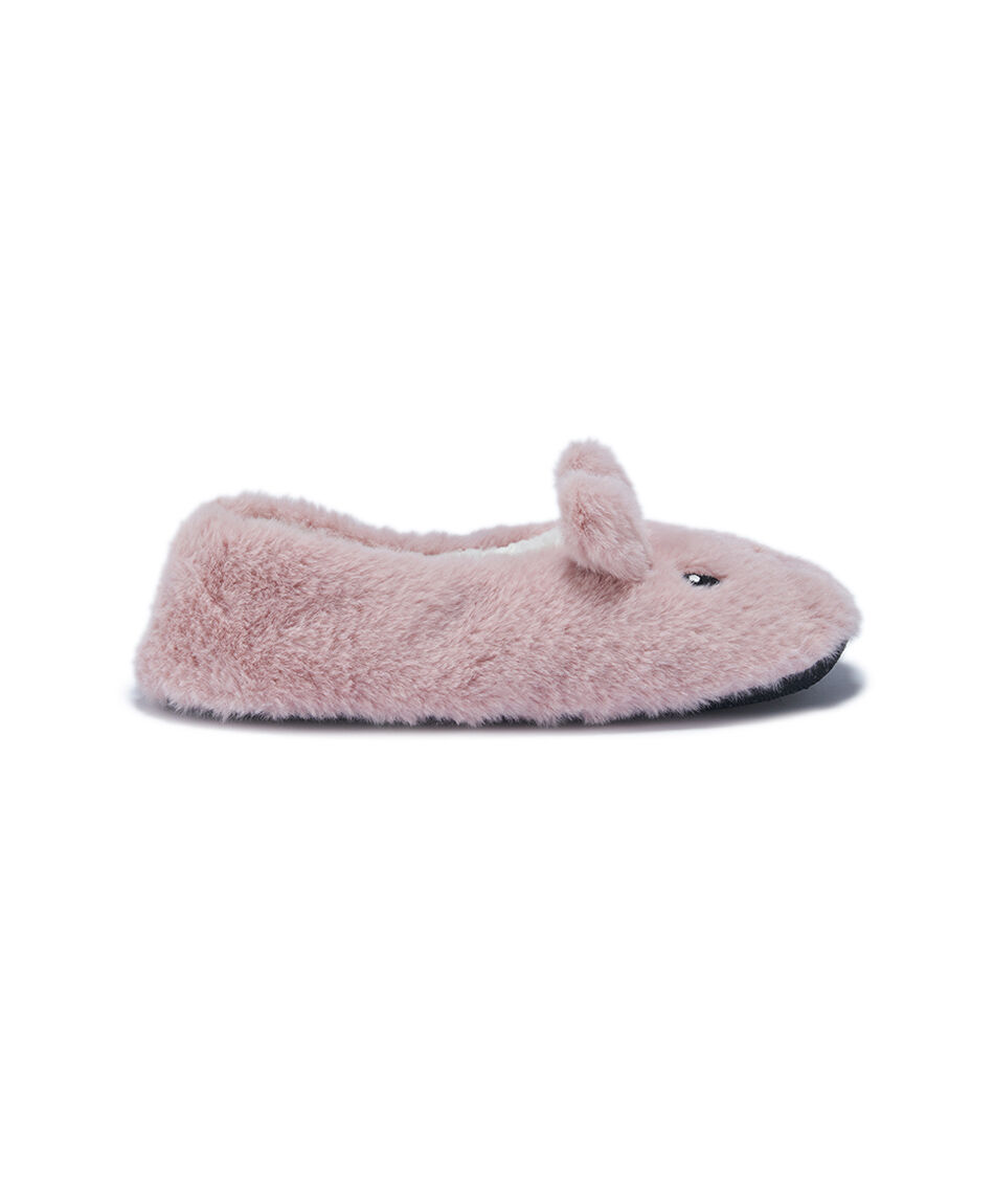 Pantuflas mujer dise&ntilde;o conejo