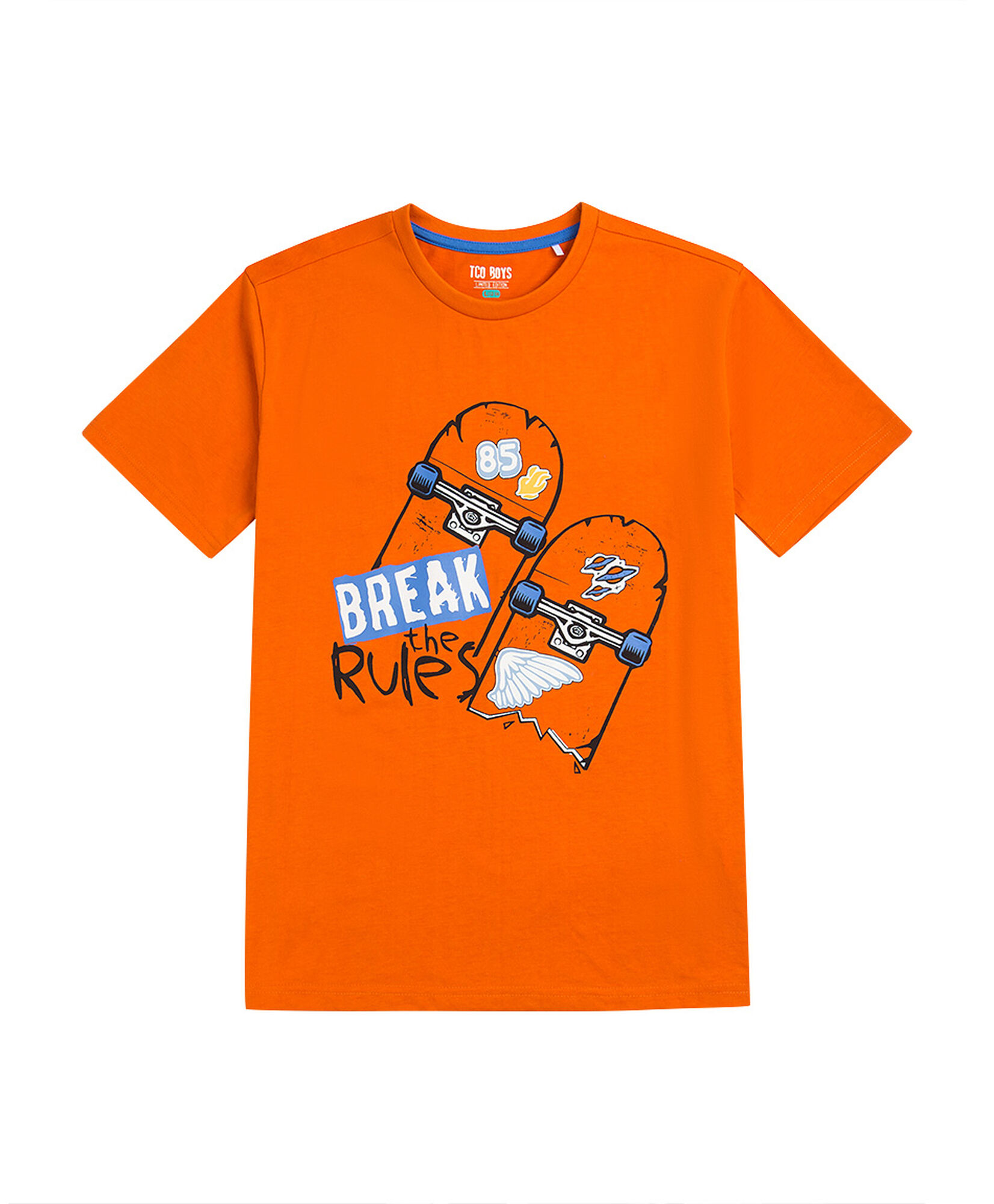 Polera niño skate naranja Polera niño skate naranja