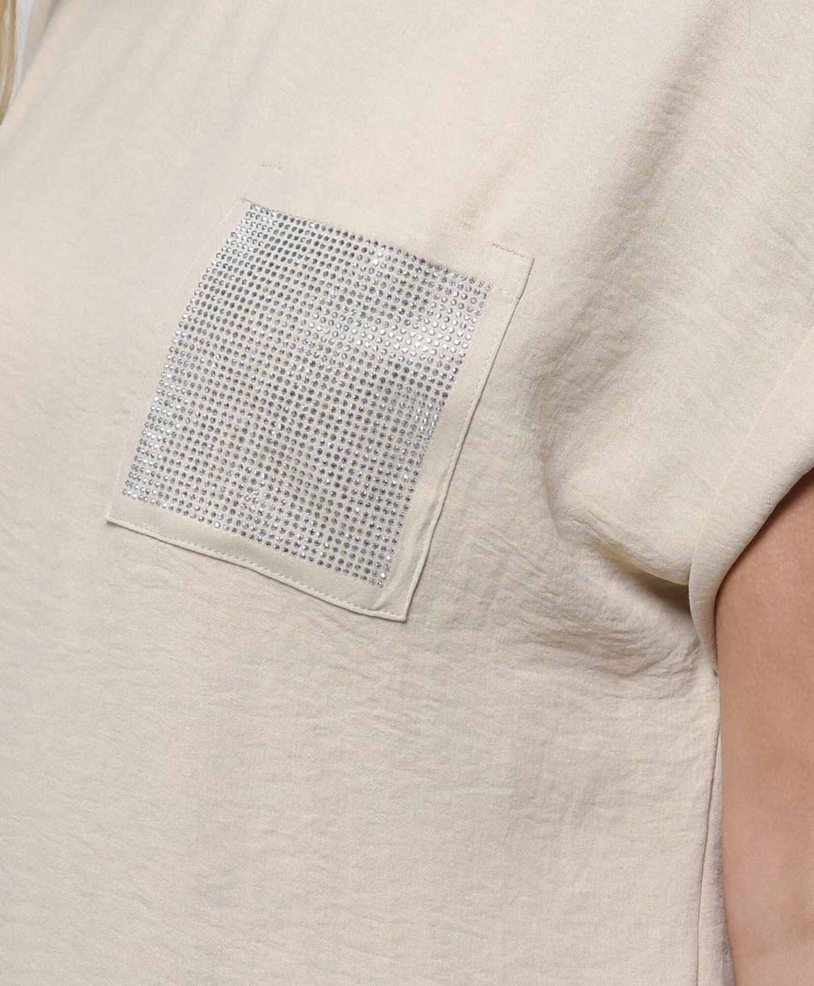 Blusa mujer bolsillo brillo Blusa mujer bolsillo brillo