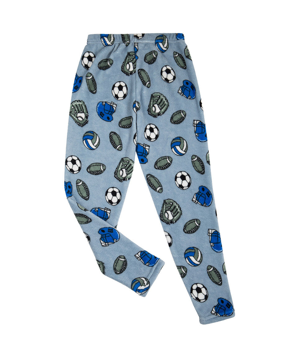 Pijama ni&ntilde;o estampado soccer