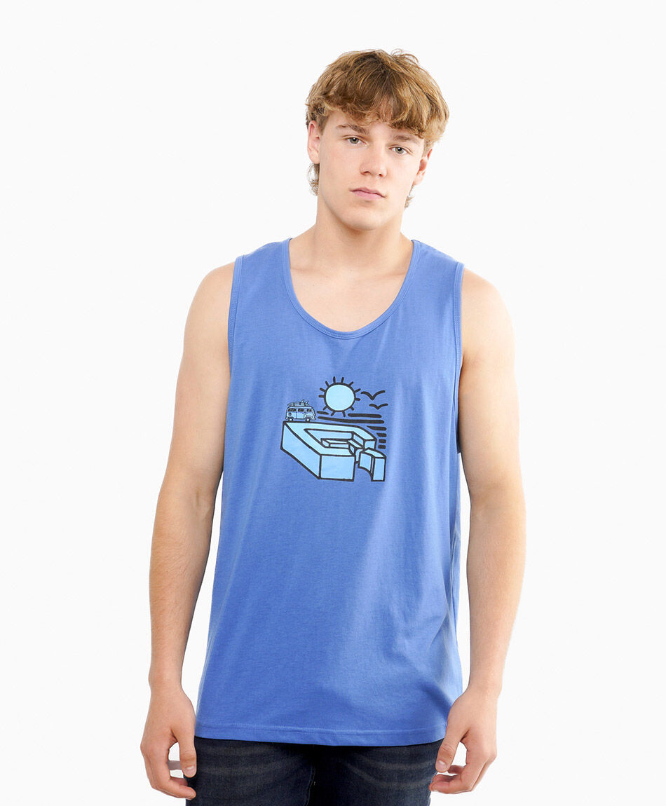 Polera hombre surf sin mangas