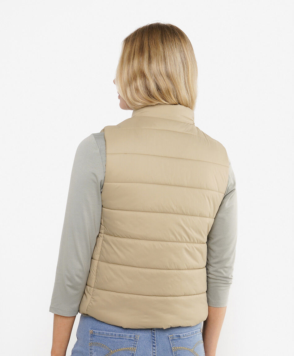 Parka mujer sin mangas costuras