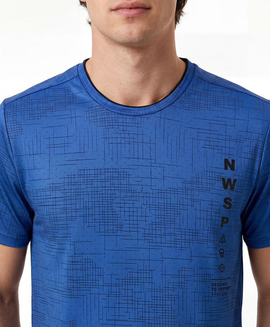 Polera deportiva hombre estilo mix