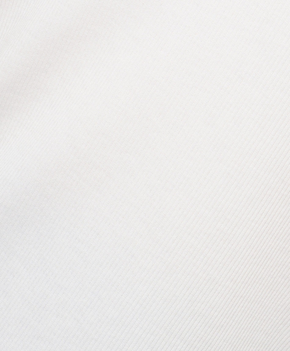 Polera mujer cinta bordada blanca