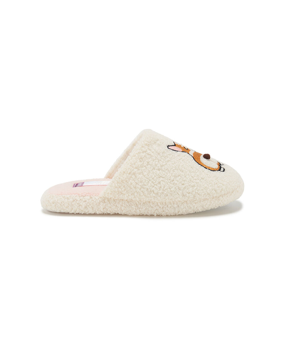Pantufla mujer perrito corgi