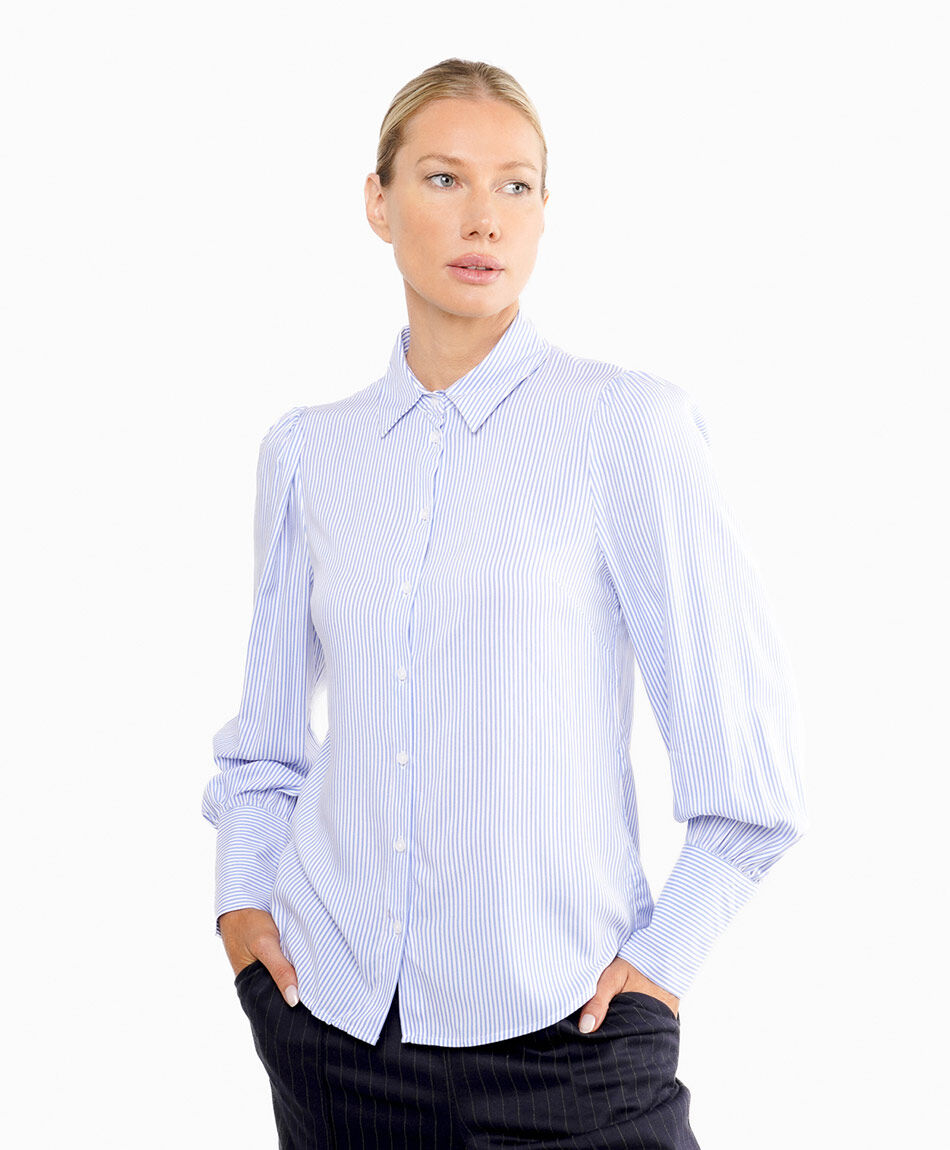 Blusa mujer rallas elegantes