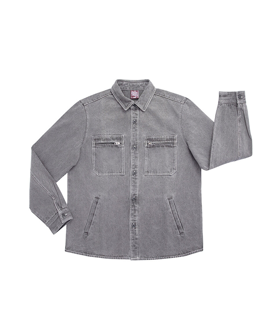 Chaqueta hombre denim bolsillos