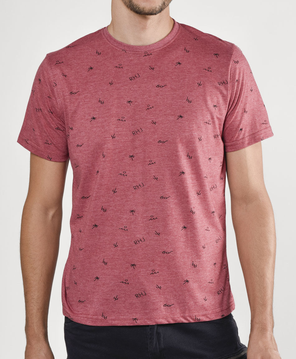 Polera manga corta cuello redondo