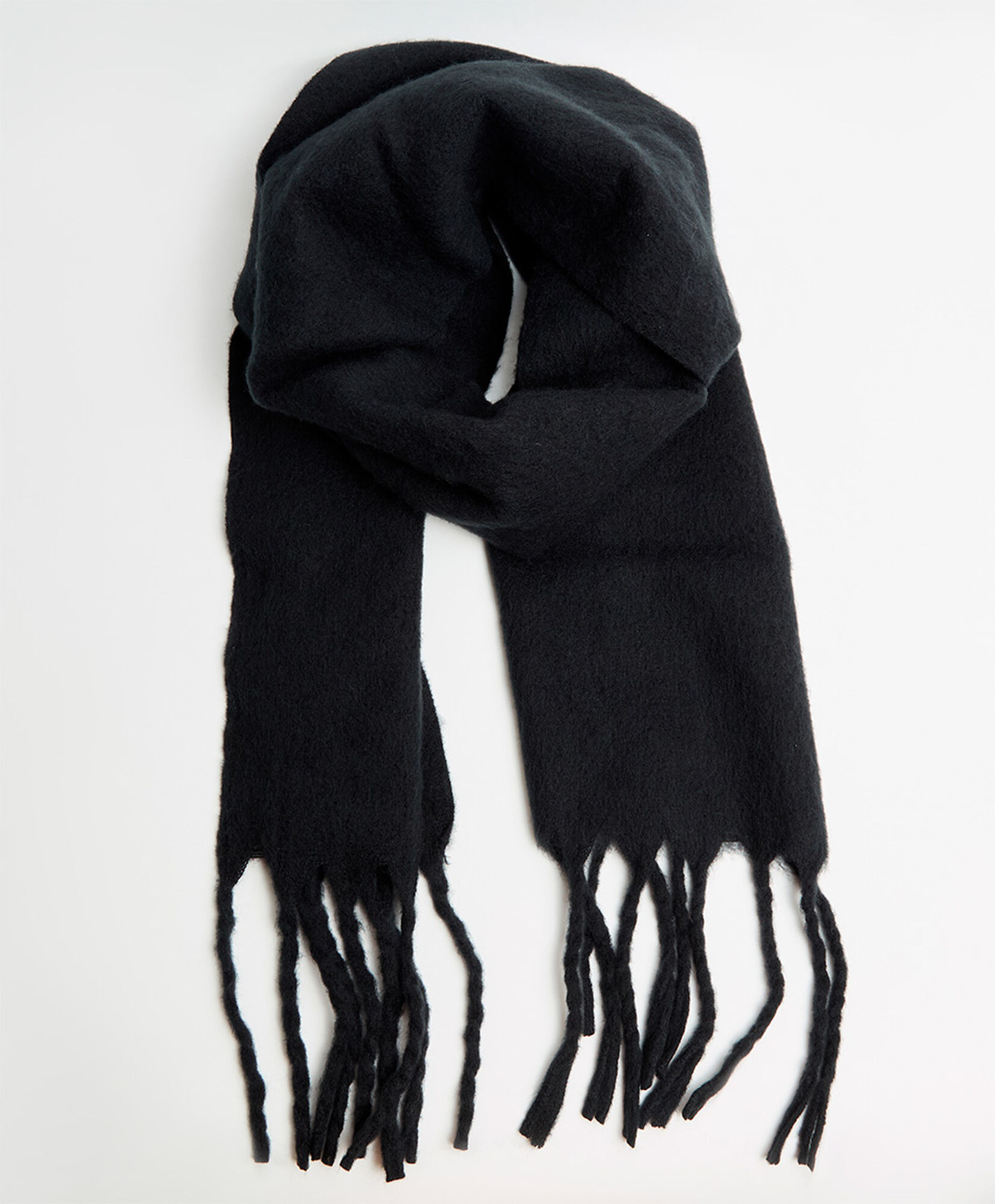 Set bufanda + gorro mujer flecos Set bufanda + gorro mujer flecos