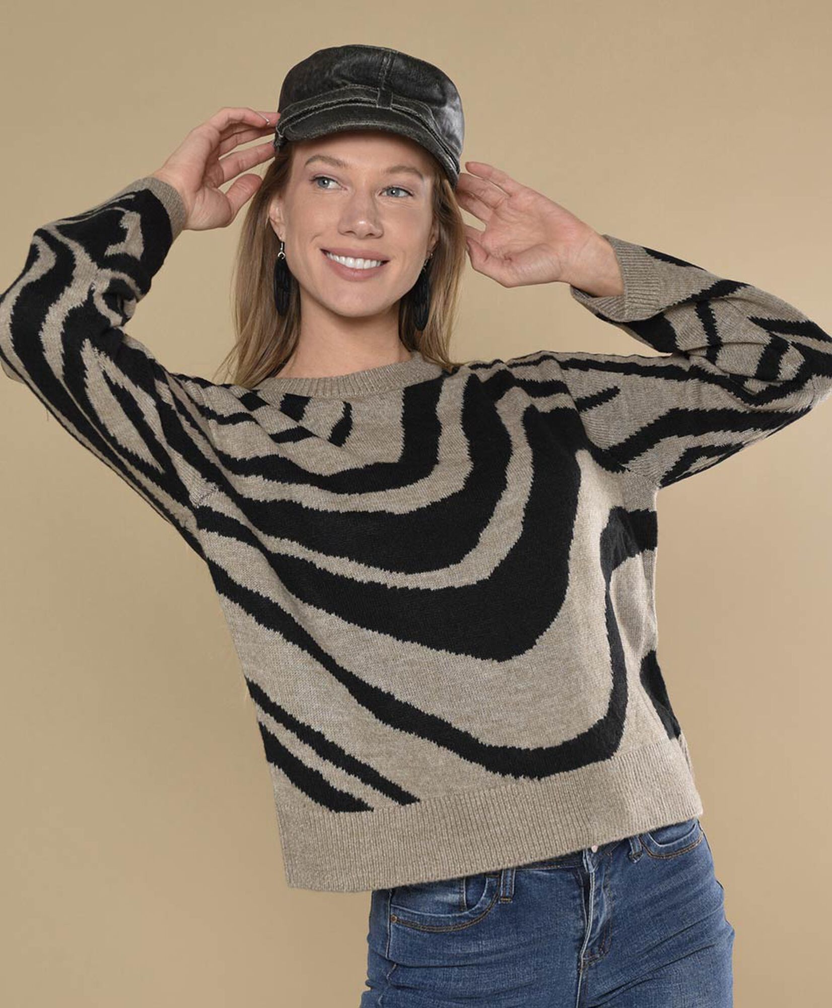 Sweater mujer bicolor Sweater mujer bicolor