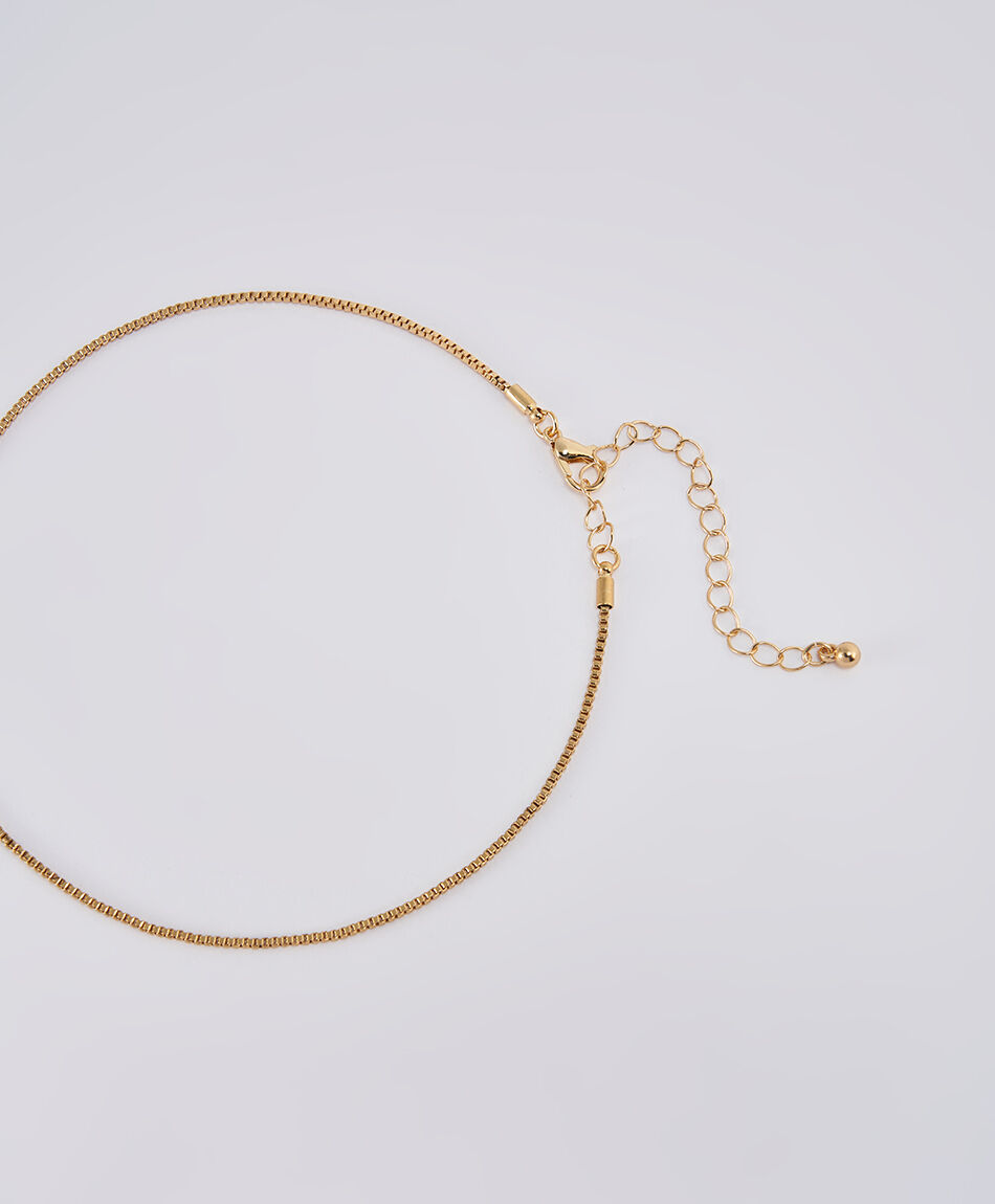 Collar mujer fashion flor black