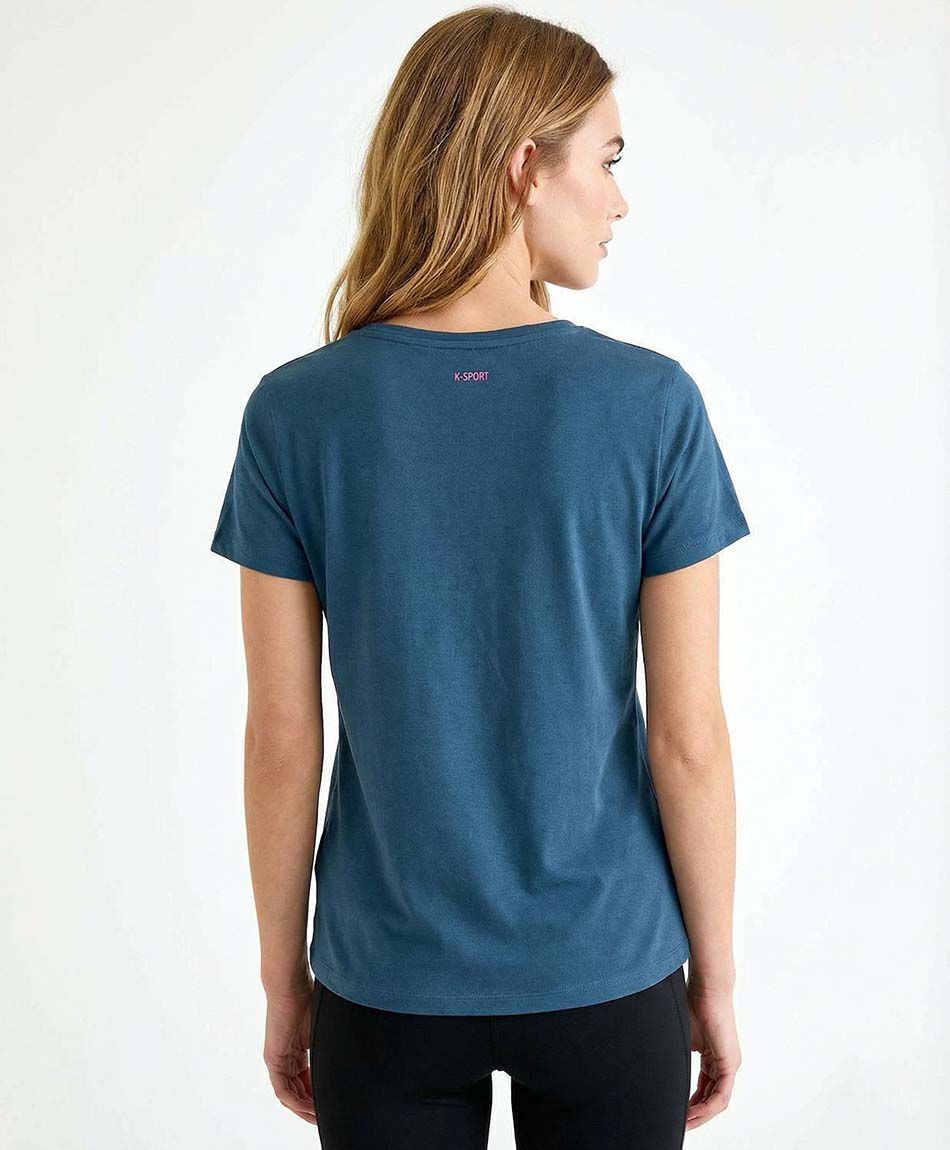 Polera deportiva mujer blue energy