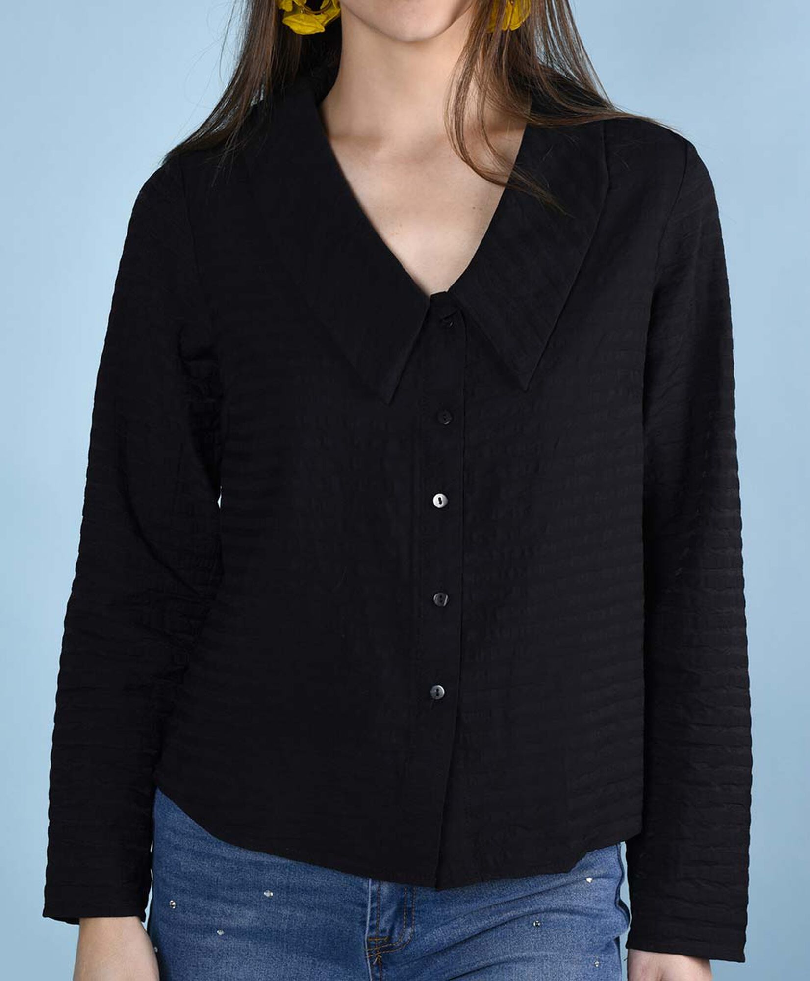 Blusa oversize manga larga Blusa oversize manga larga