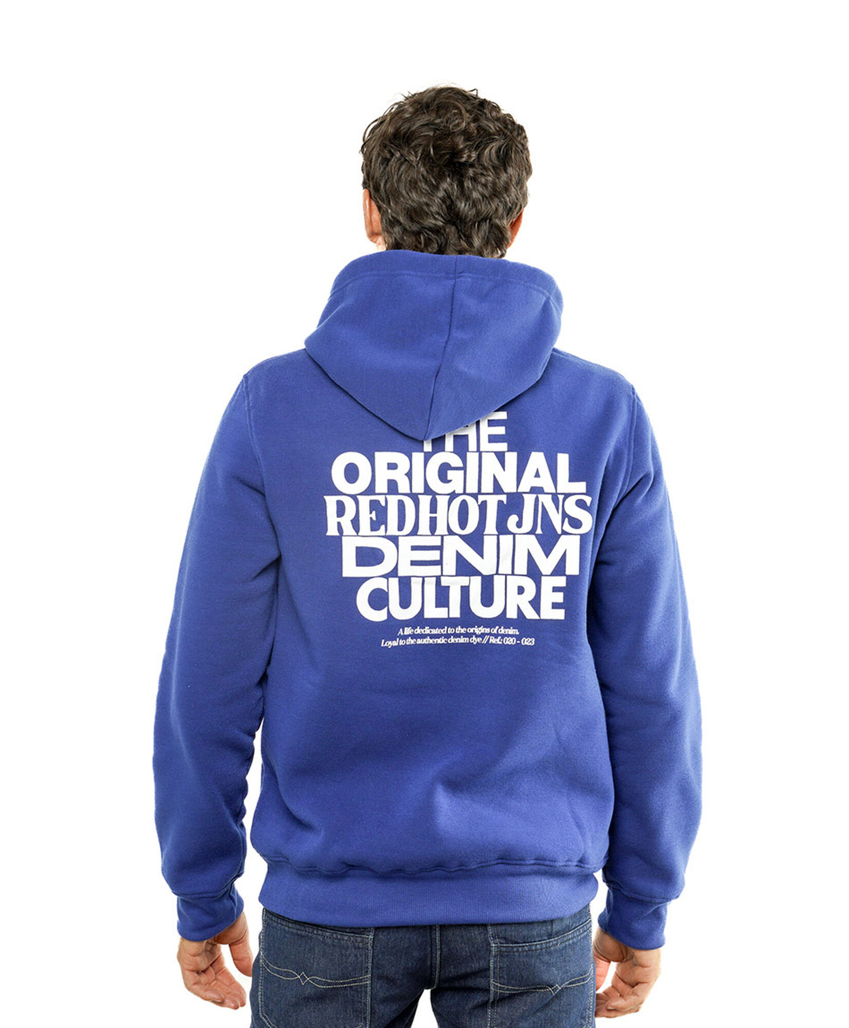 Polerón hombre estampado azul Polerón hombre estampado azul
