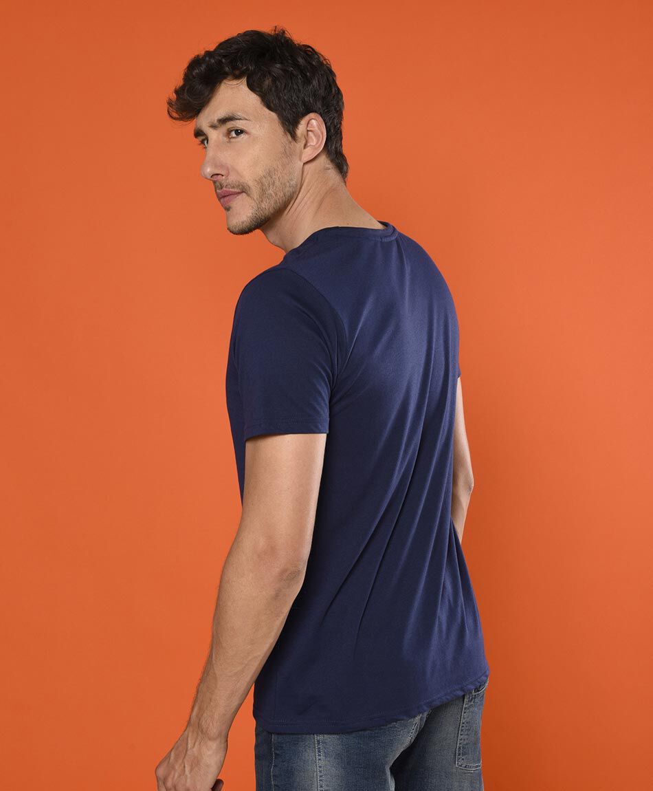 Polera manga corta cuello redondo